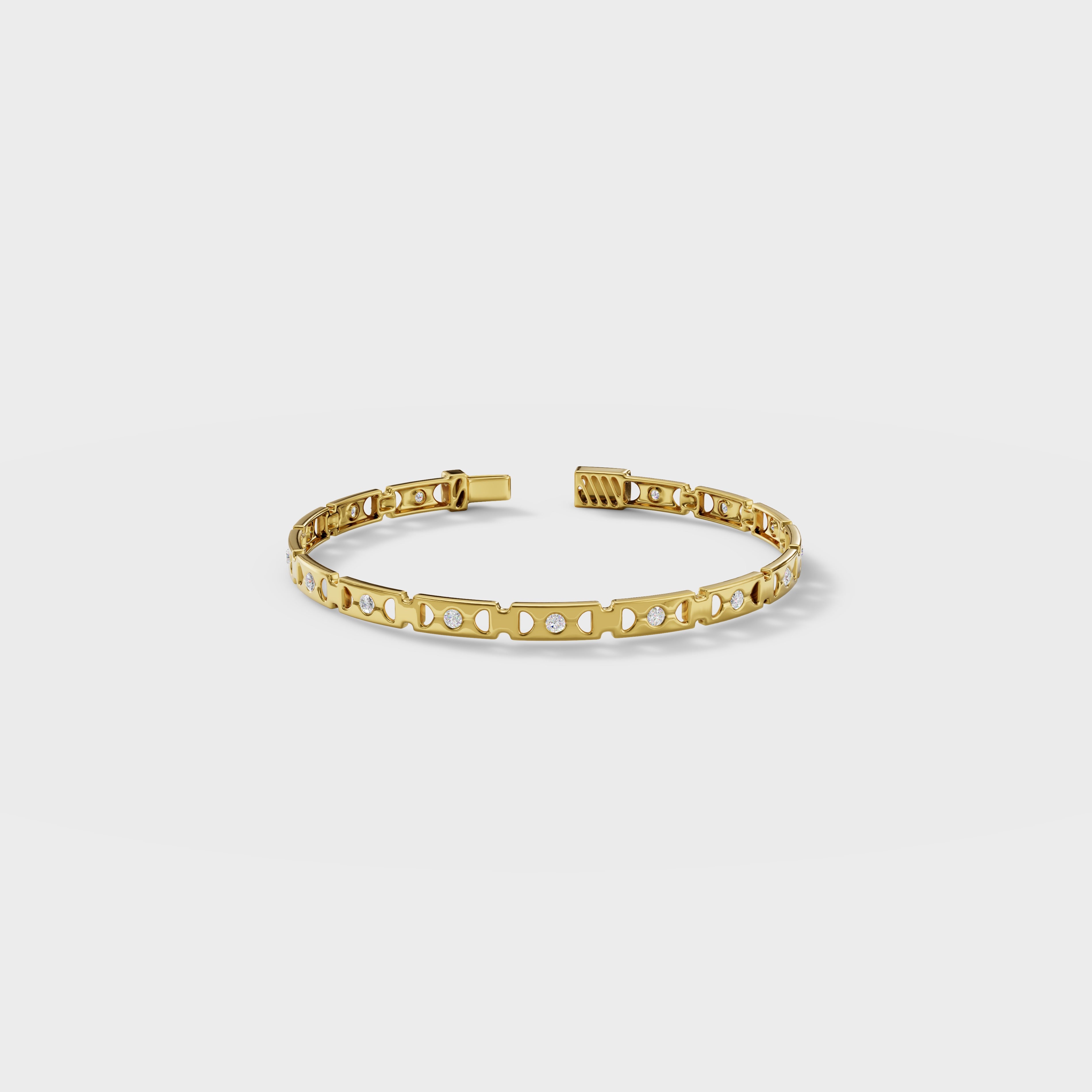 Aurora Round Cut Tennis Bracelet