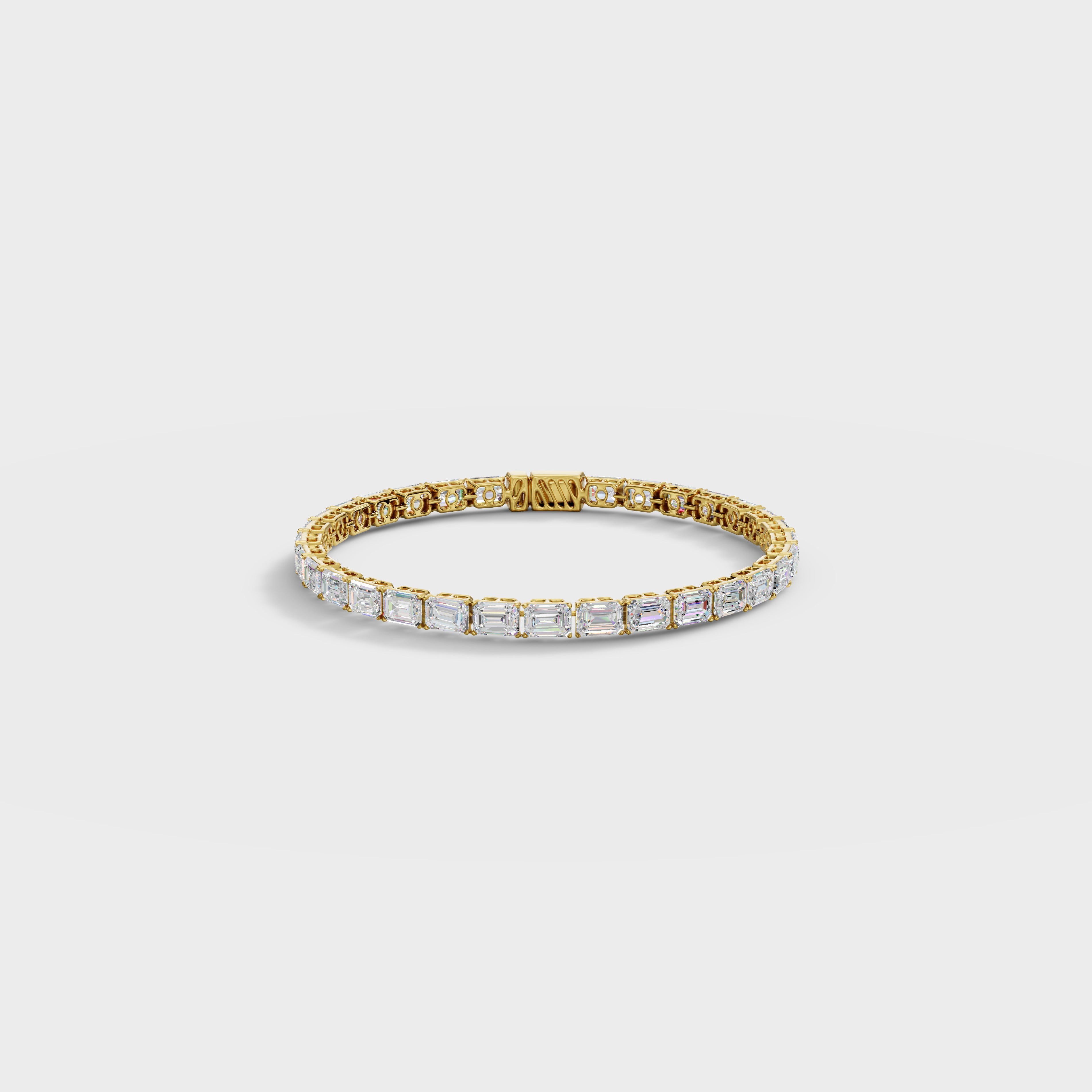 Classic Emerald Cut Diamond Bracelet