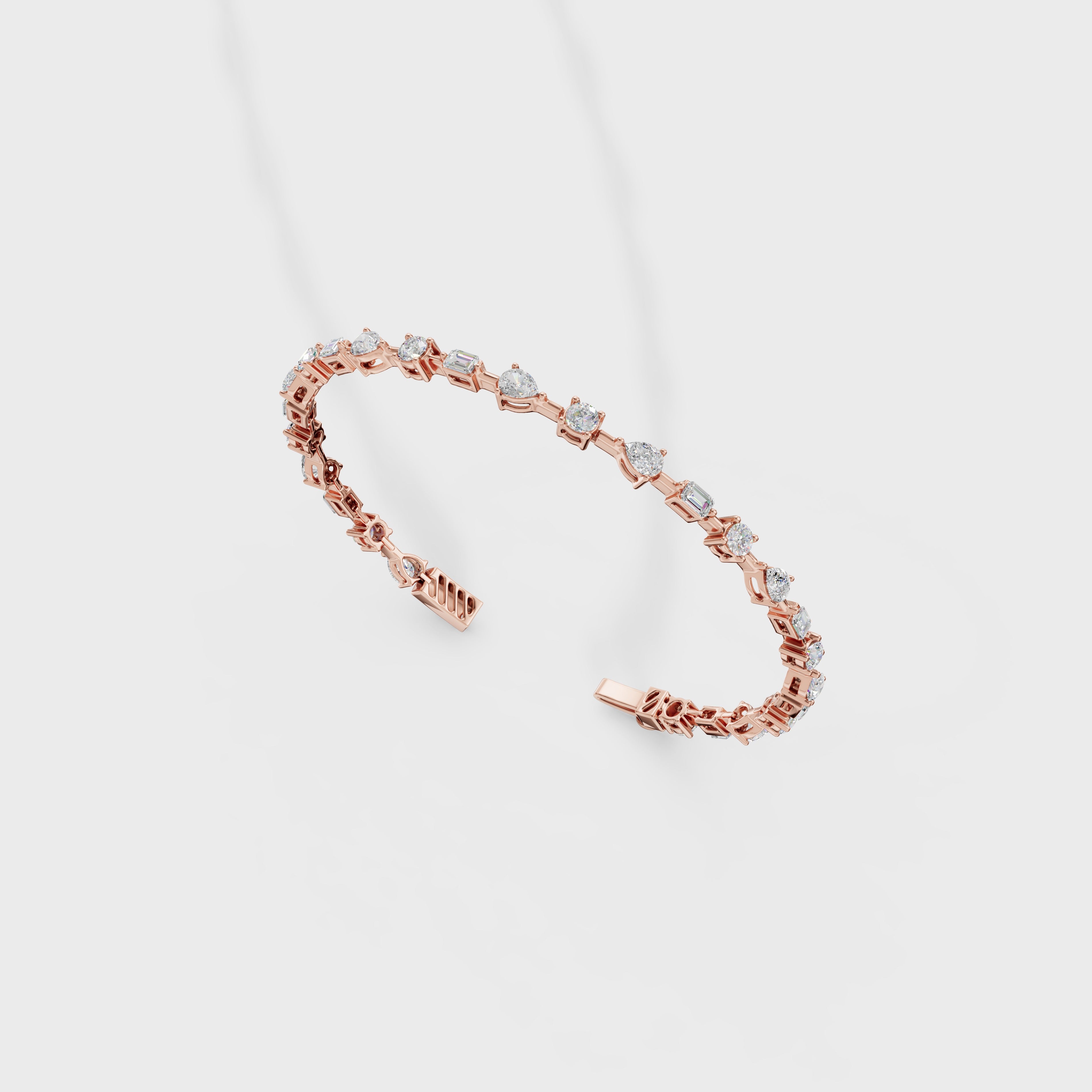 Women's Luxe Simulated Diamond Link Bracelet