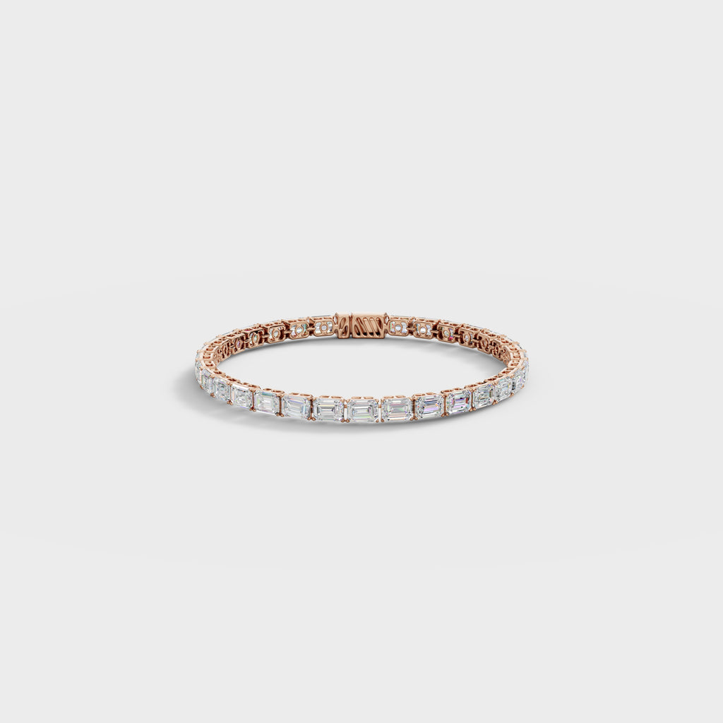 Classic Emerald Cut Diamond Bracelet
