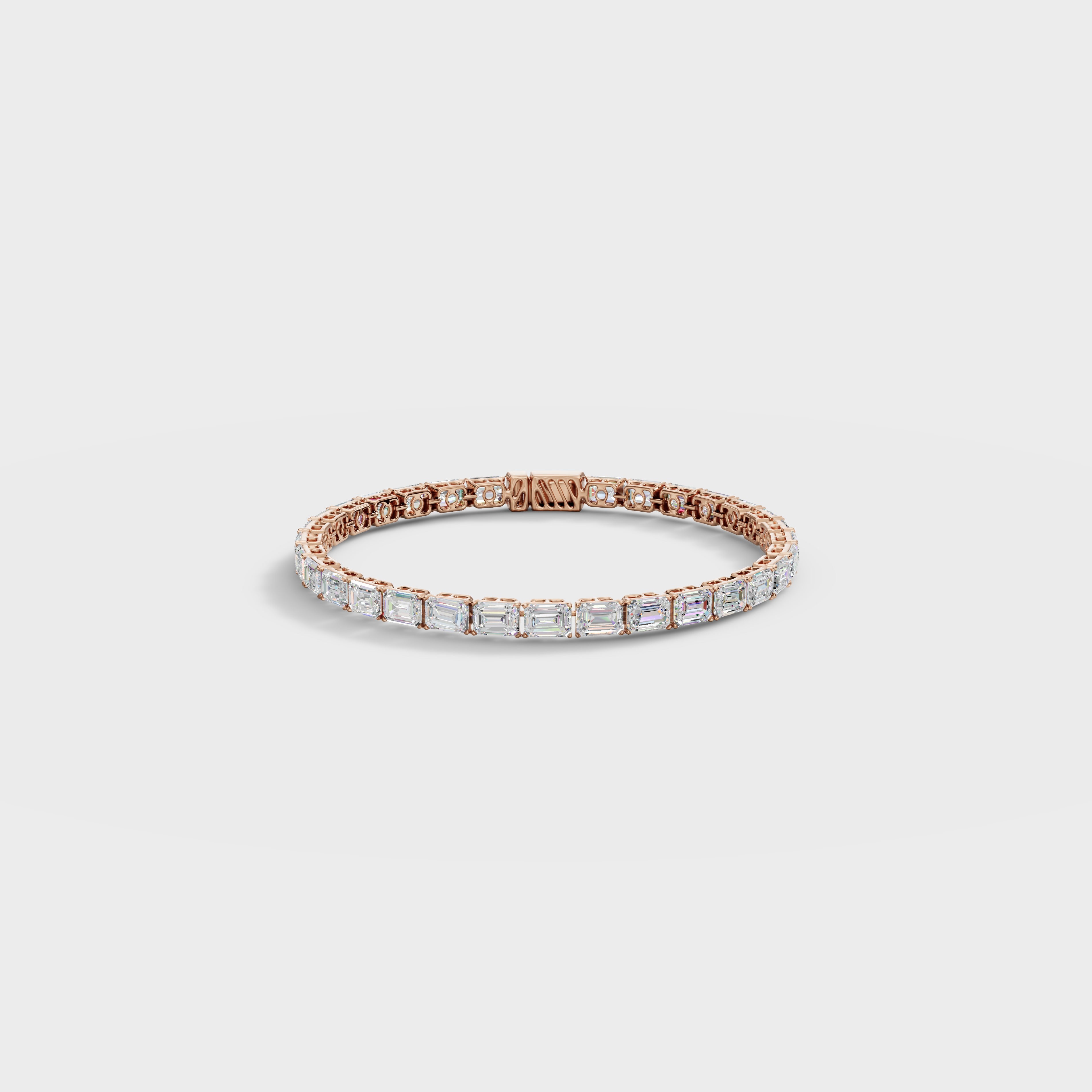 Classic Emerald Cut Diamond Bracelet