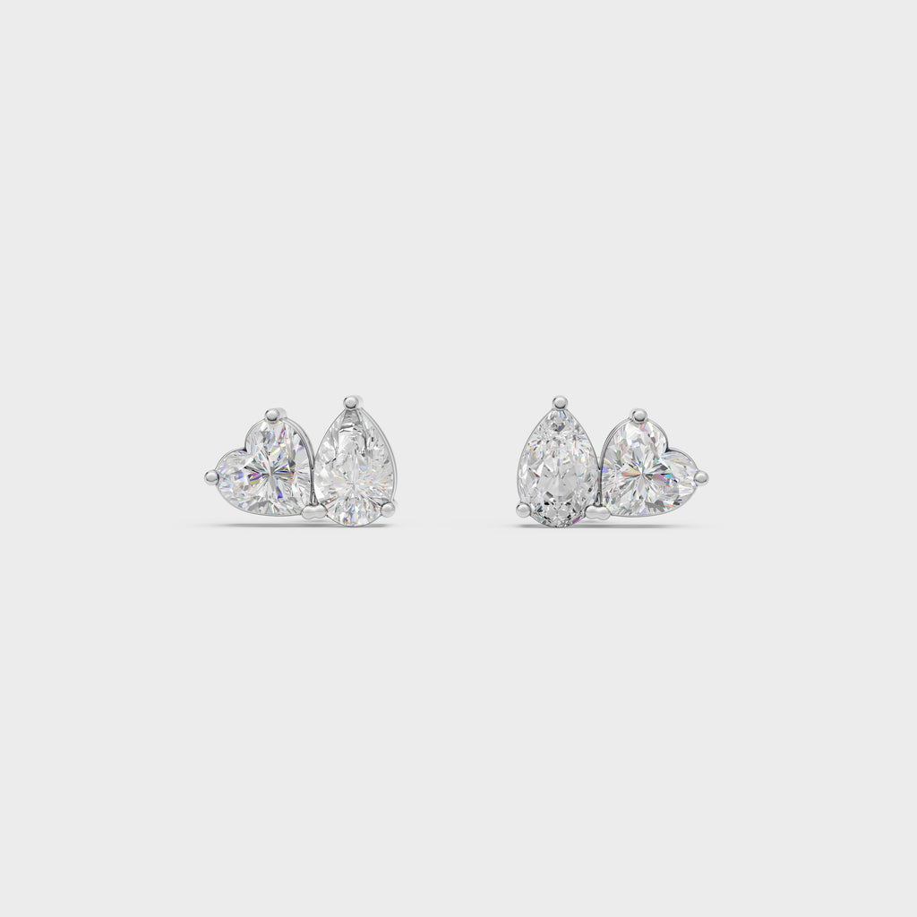 Heart &  Pear Studs