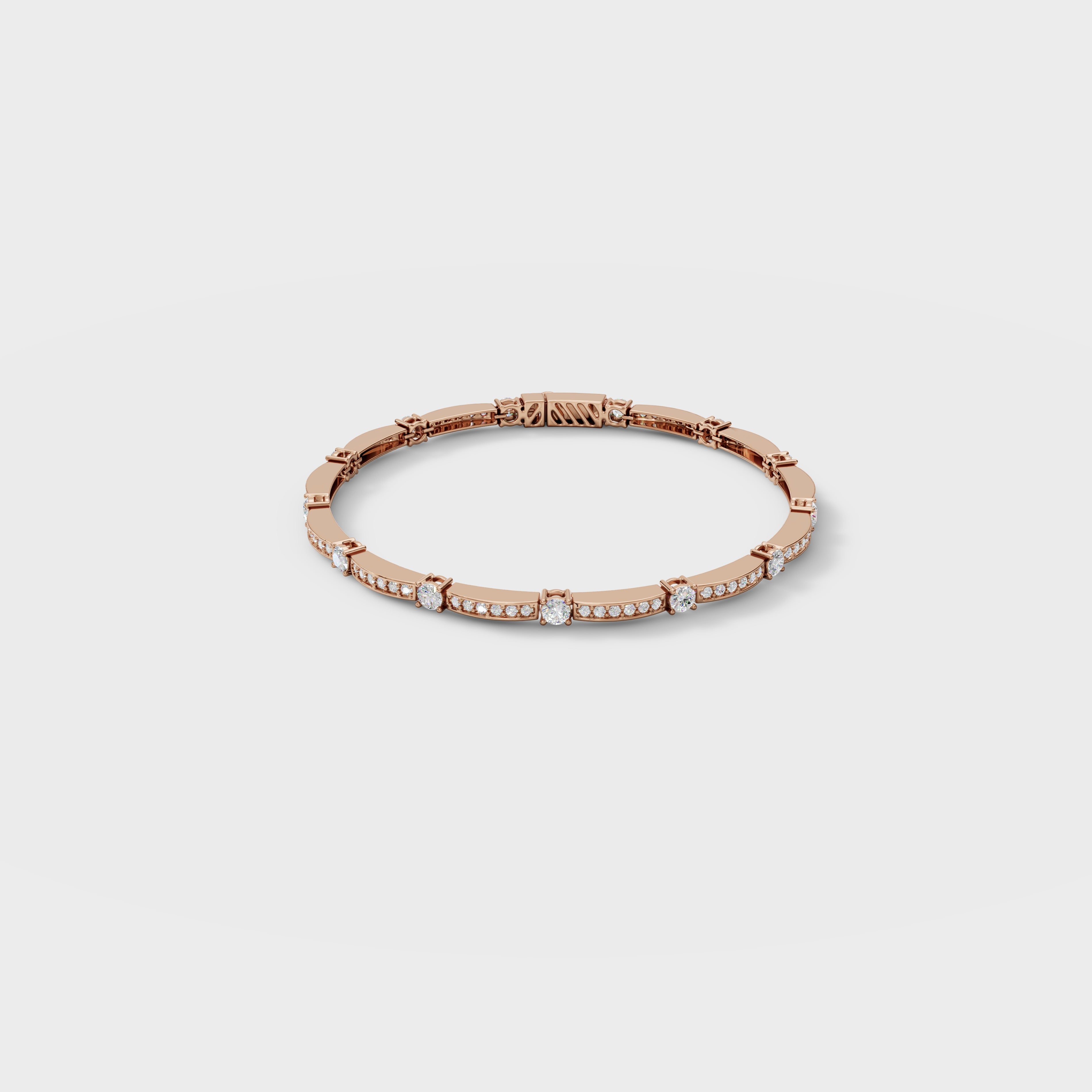 Diamond Station Cuff Bracelet
