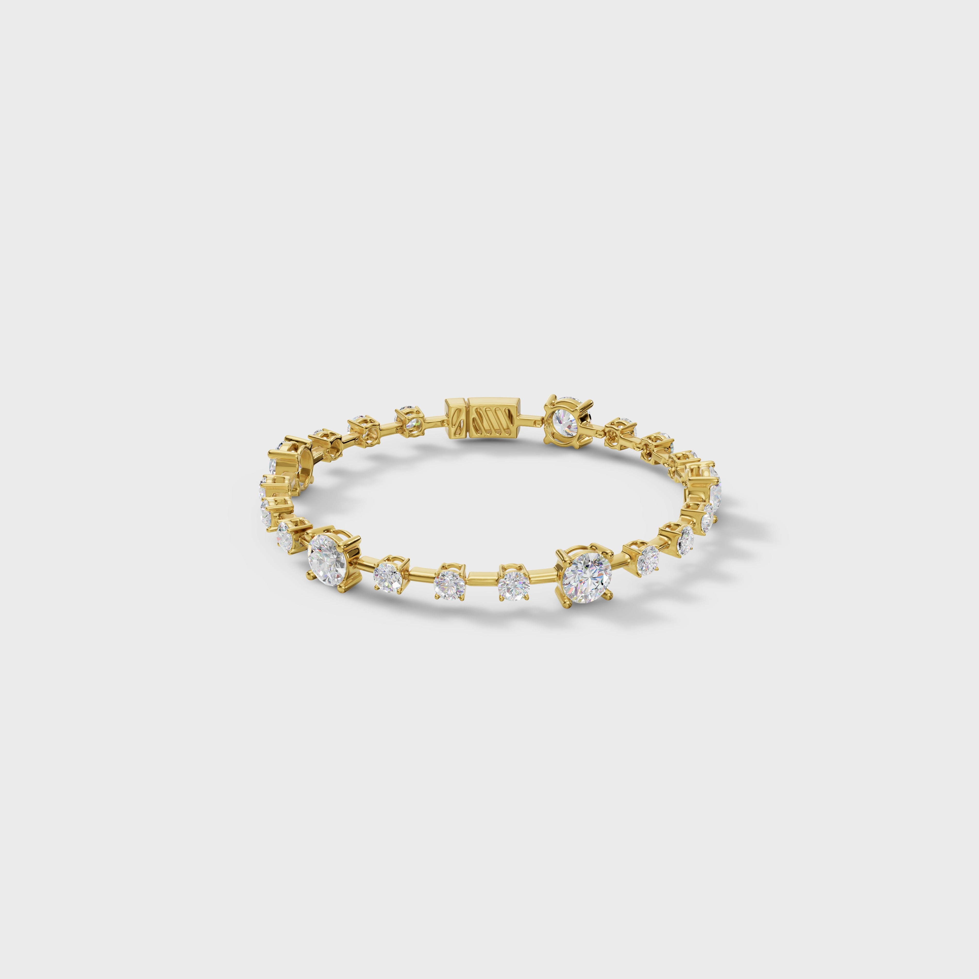 Elegant Round Cut Cubic Zirconia Tennis Bracelet