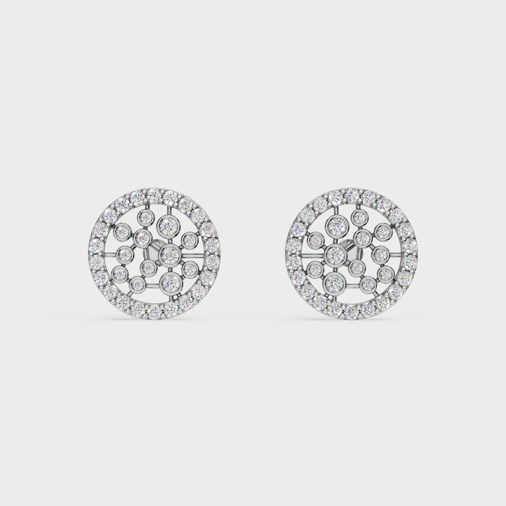 Abstract Cluster Stud Earrings