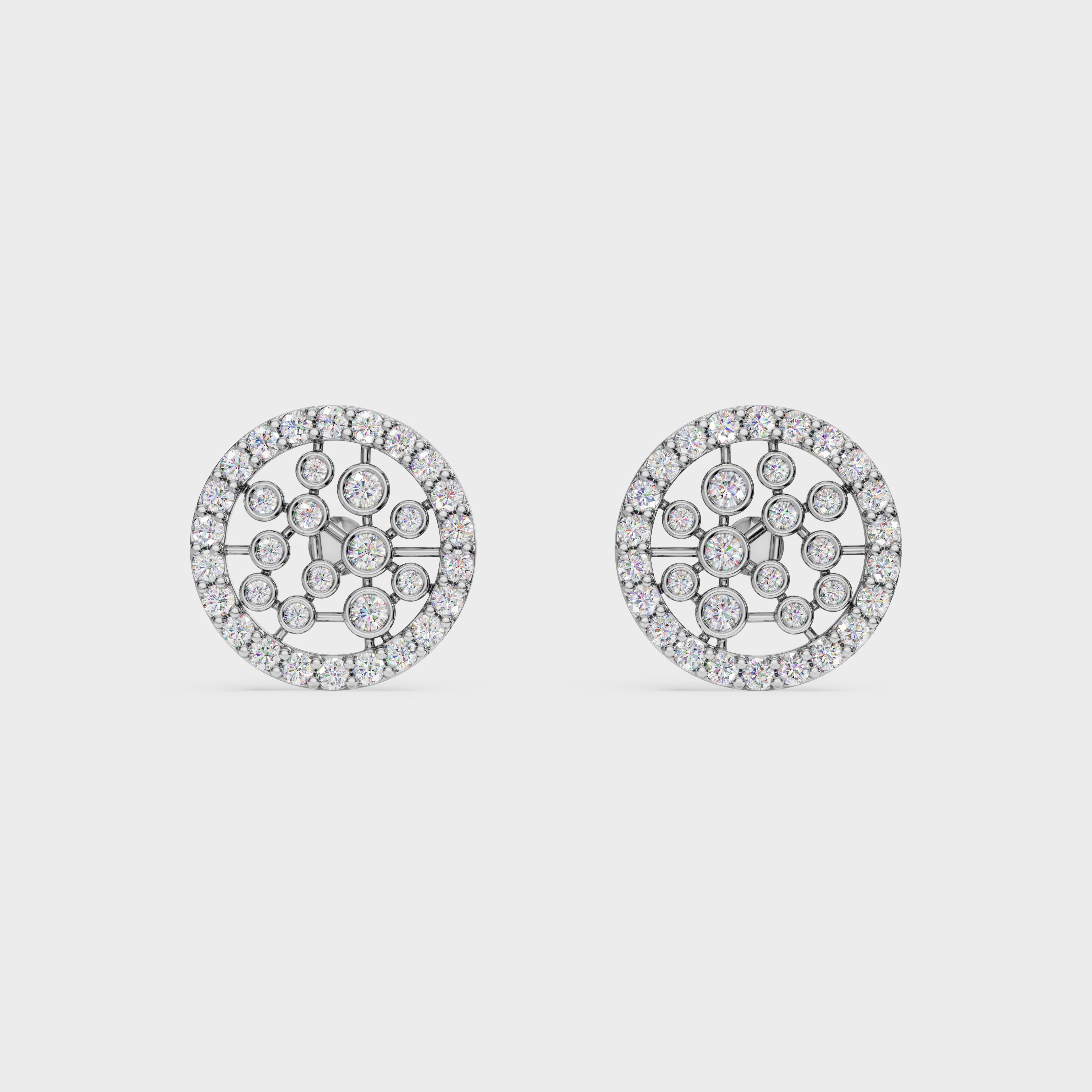Abstract Cluster Stud Earrings