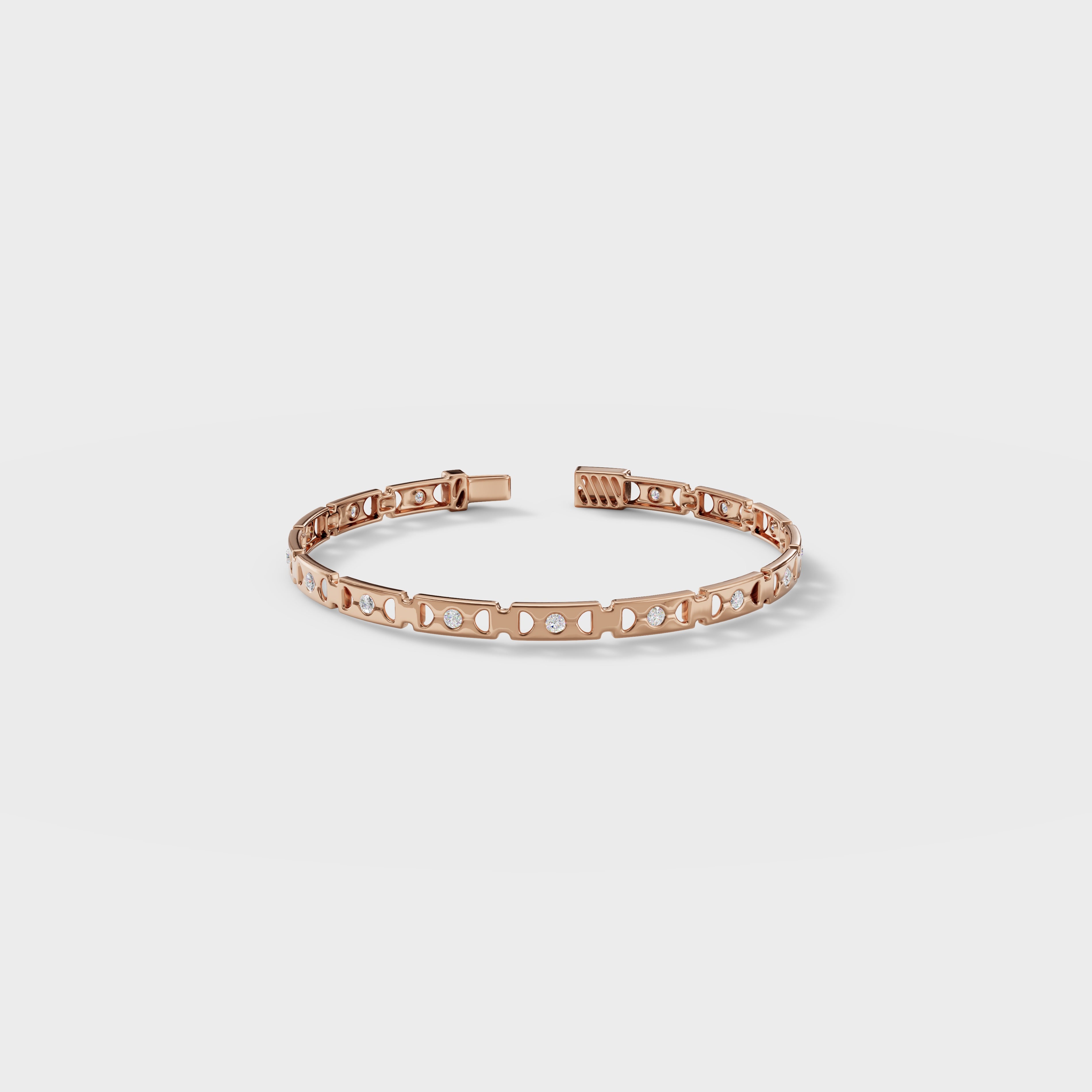 Aurora Round Cut Tennis Bracelet