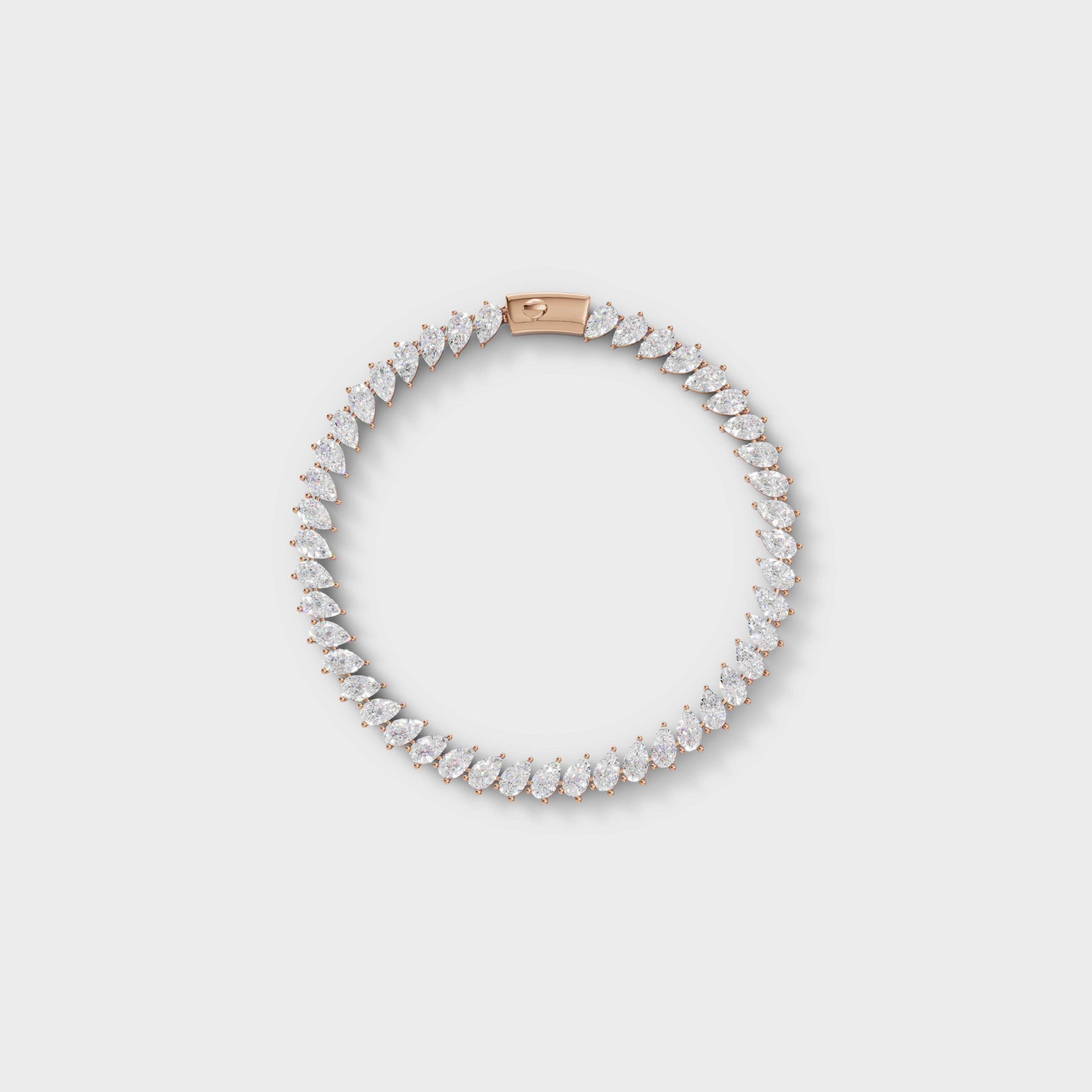 Luxe Spark Leaf Tennis Bracelet