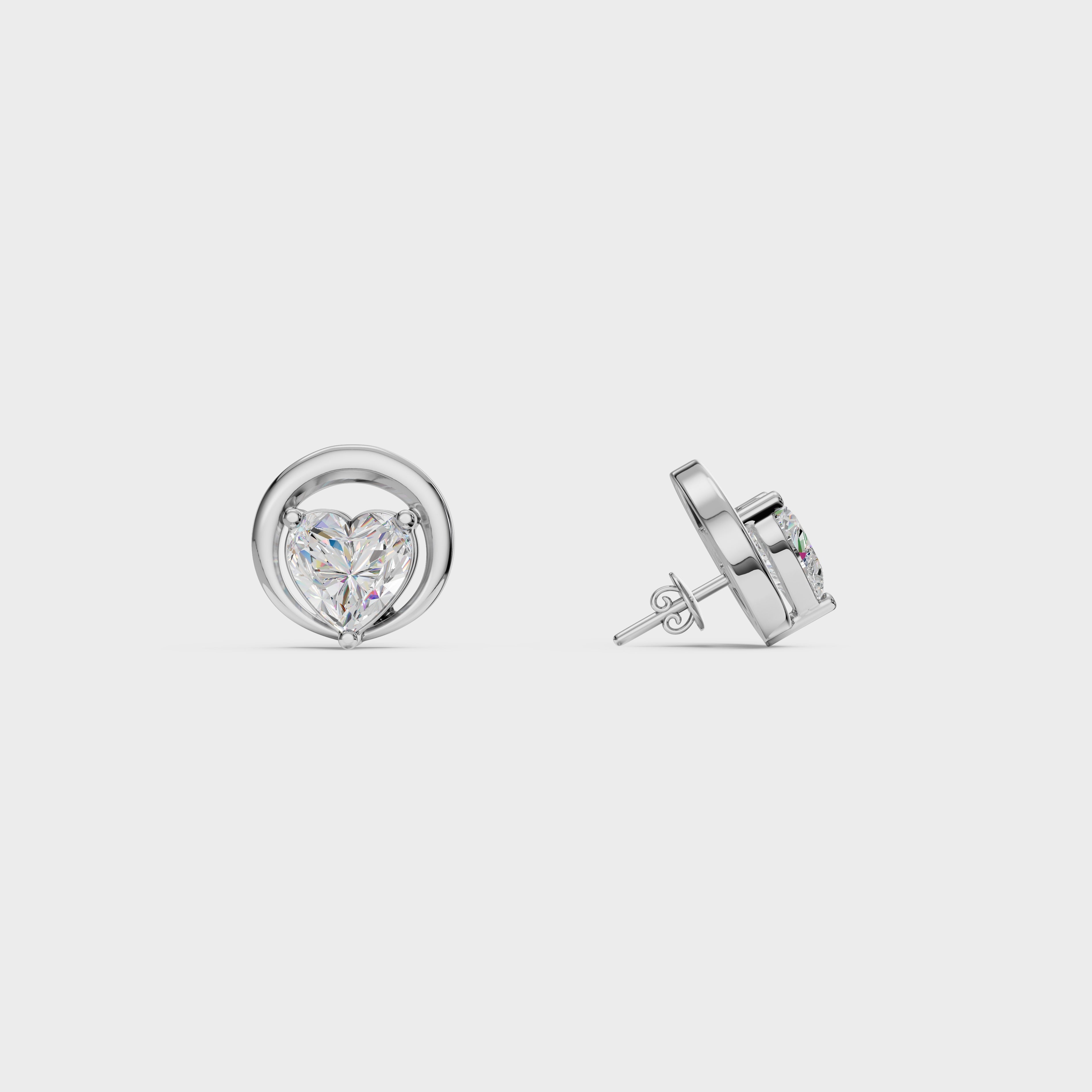 Heart stud