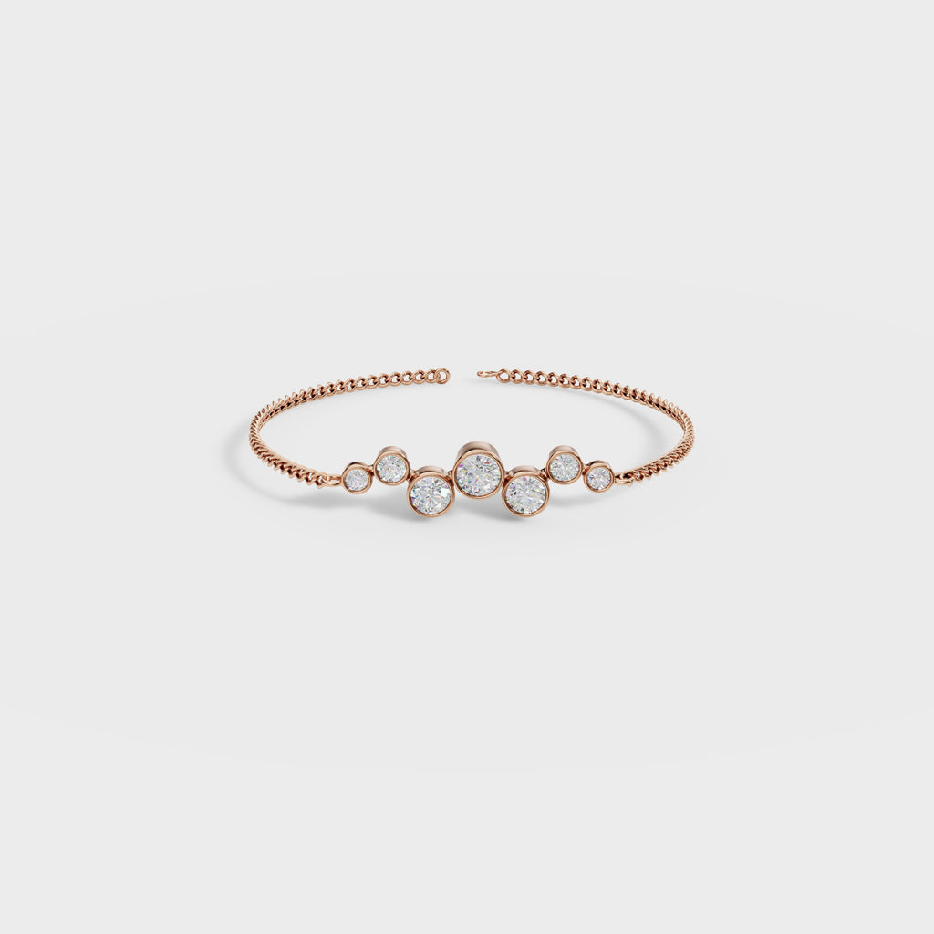 Sparkling Bezel Set Crystal Bracelet