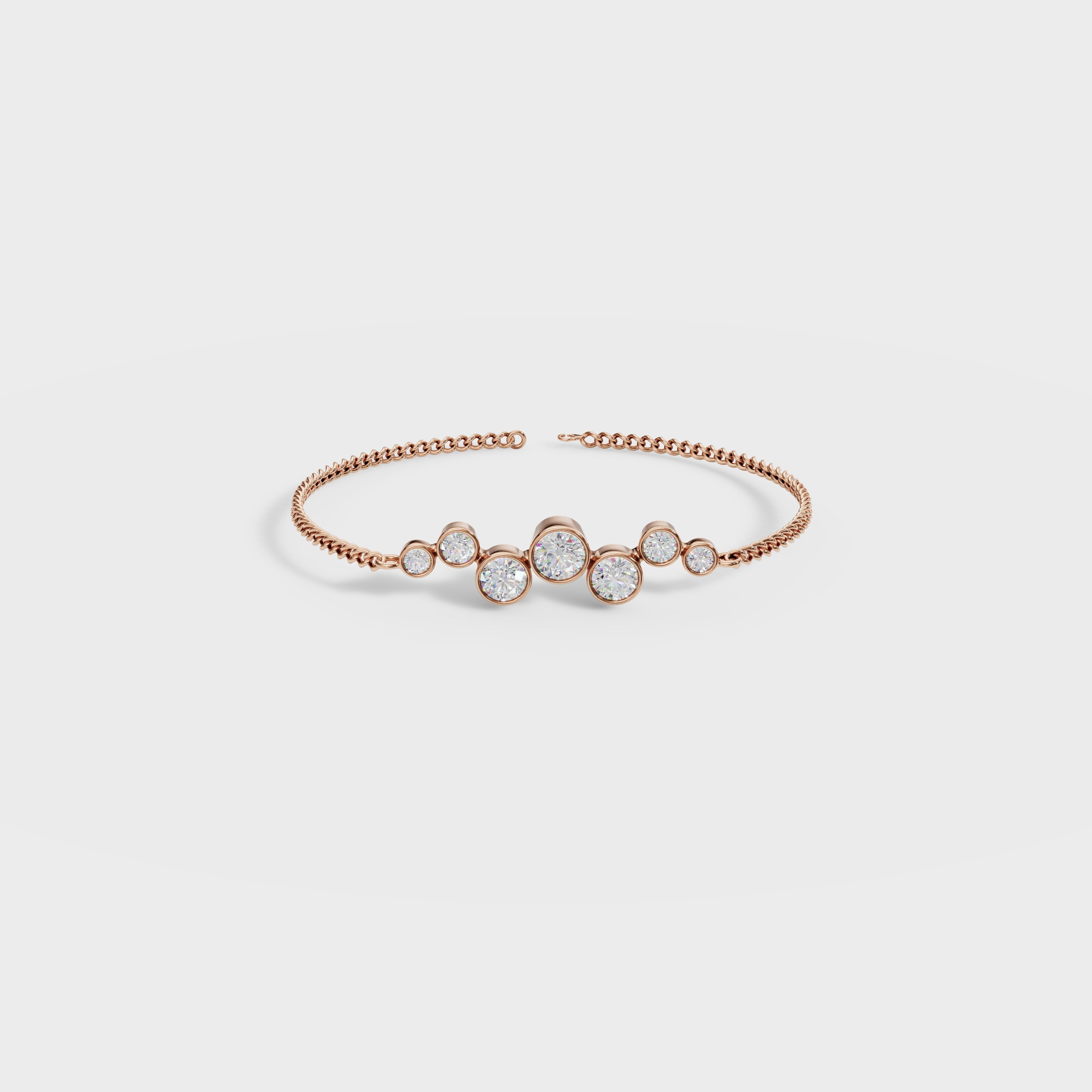 Sparkling Bezel Set Crystal Bracelet