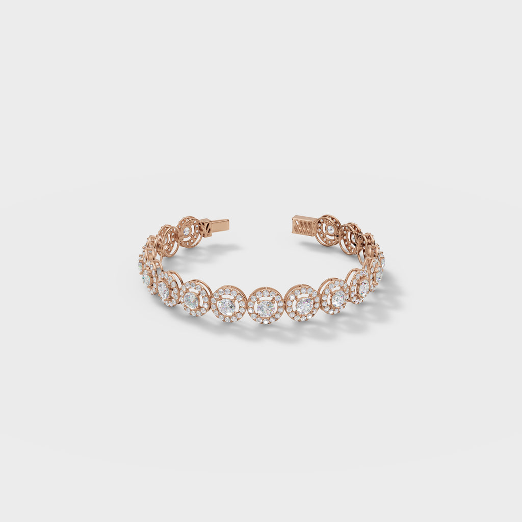 Halo Diamond Bracelet