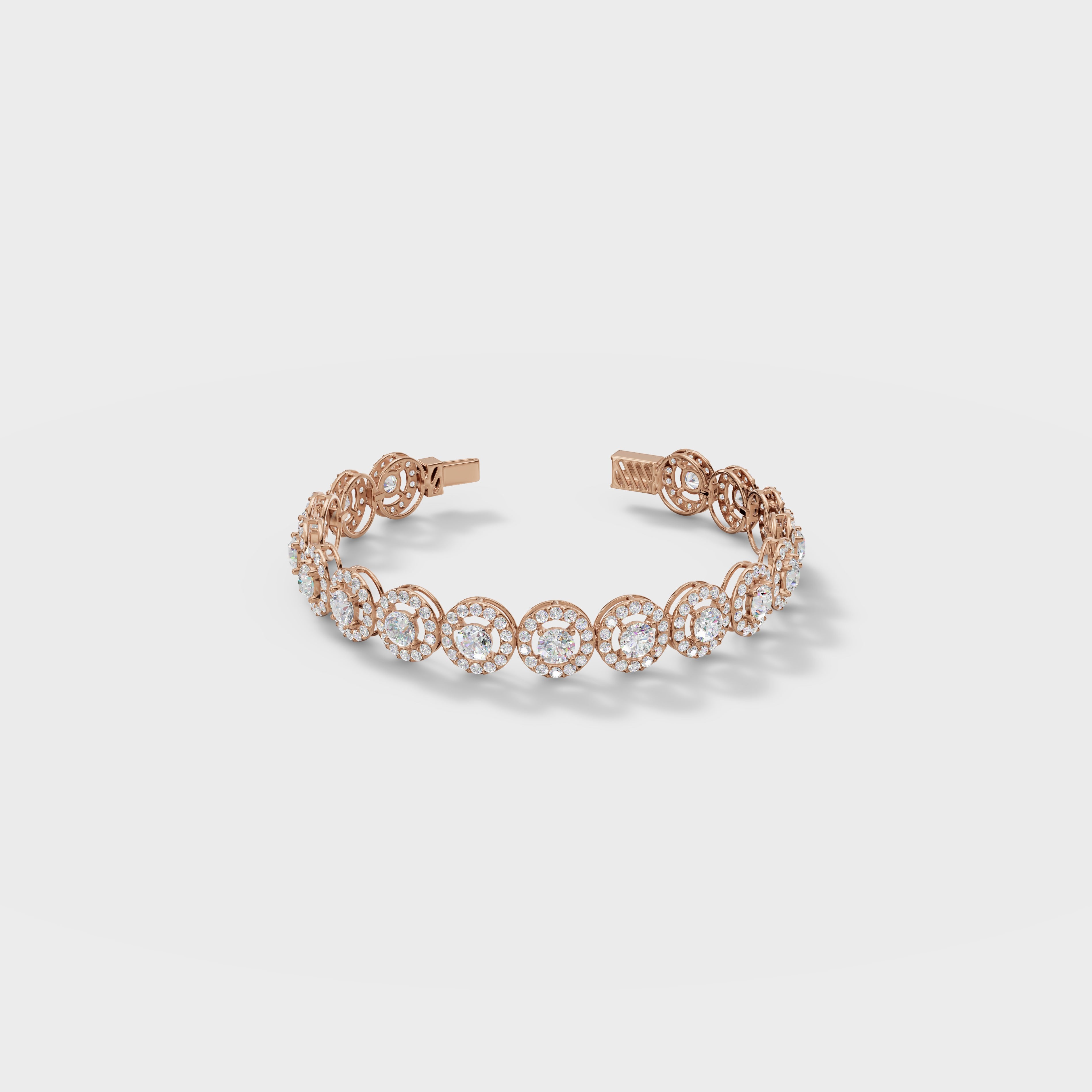 Halo Diamond Bracelet