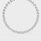 Heartline Glow Necklace With Halo studs