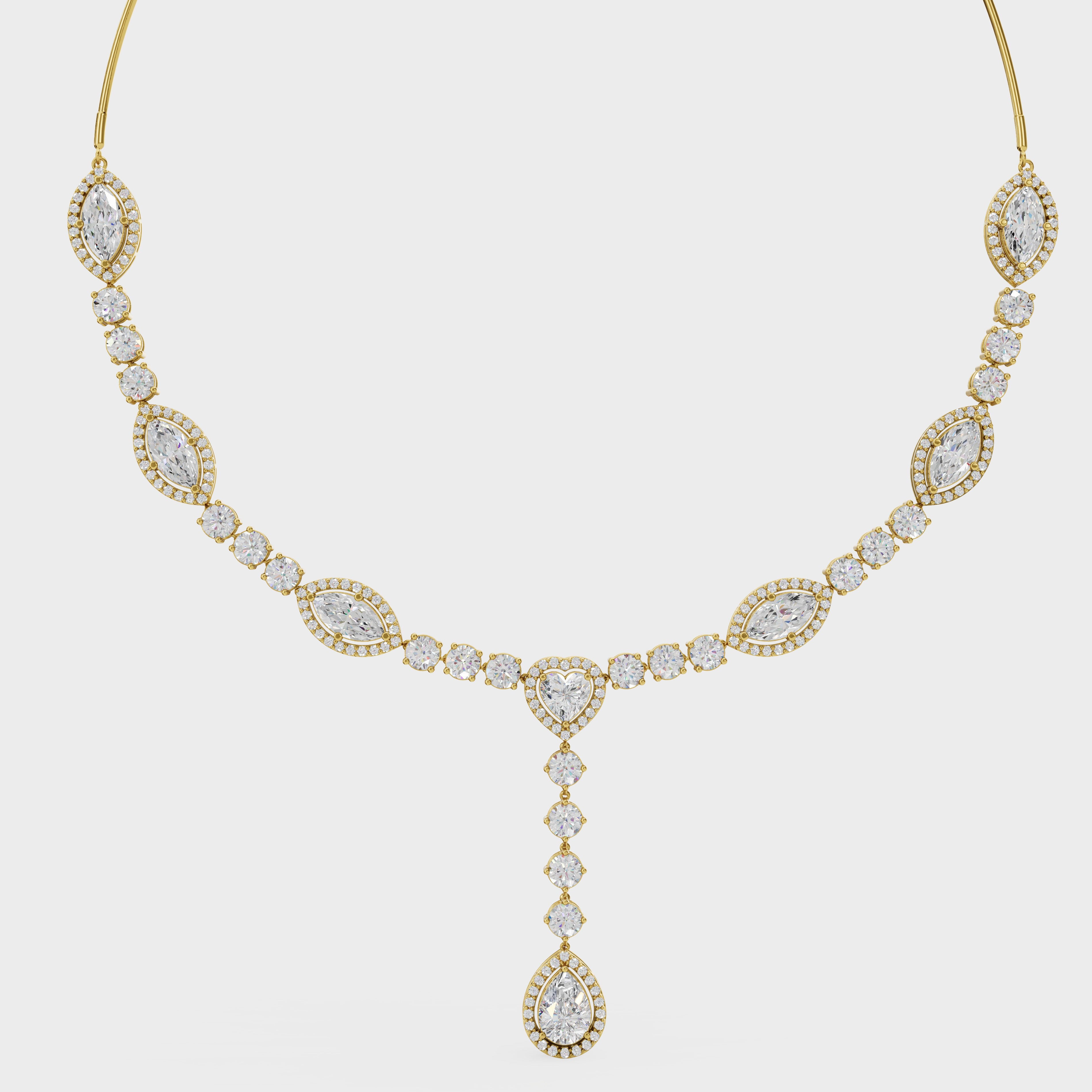 The Golden Marquise Cascade set