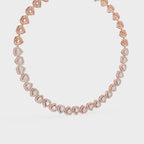 Heartline Glow Necklace With Halo studs