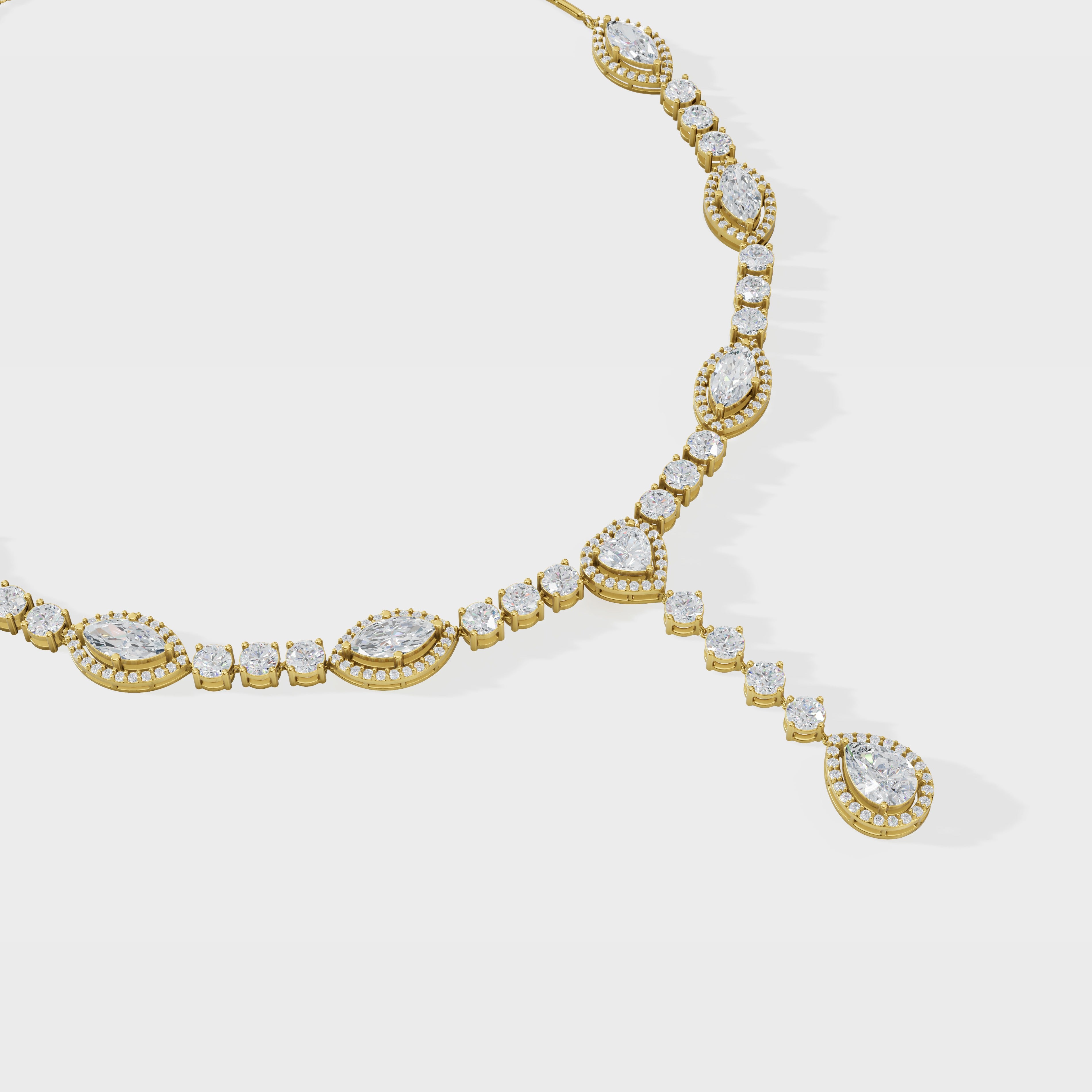 The Golden Marquise Cascade set