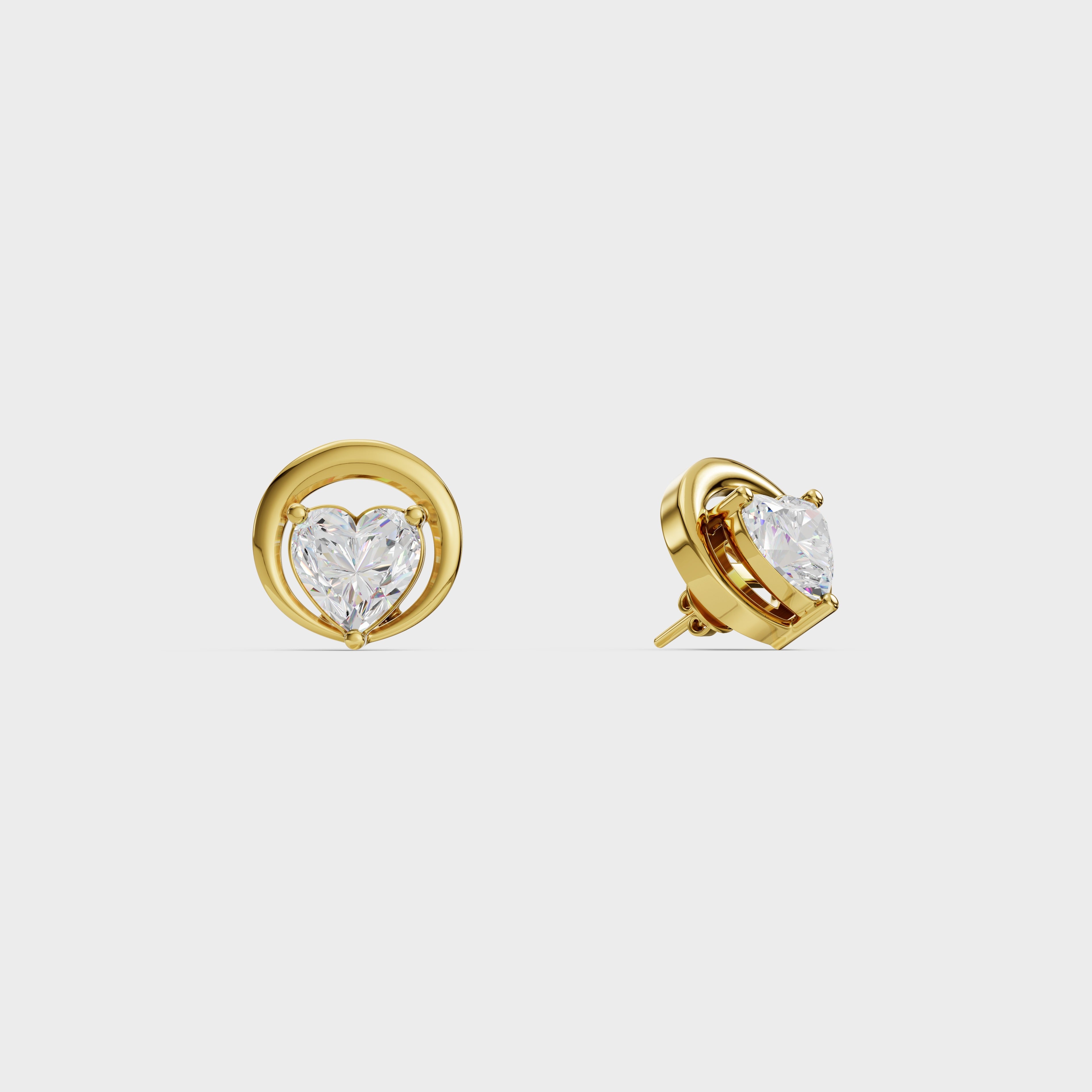 Heart stud