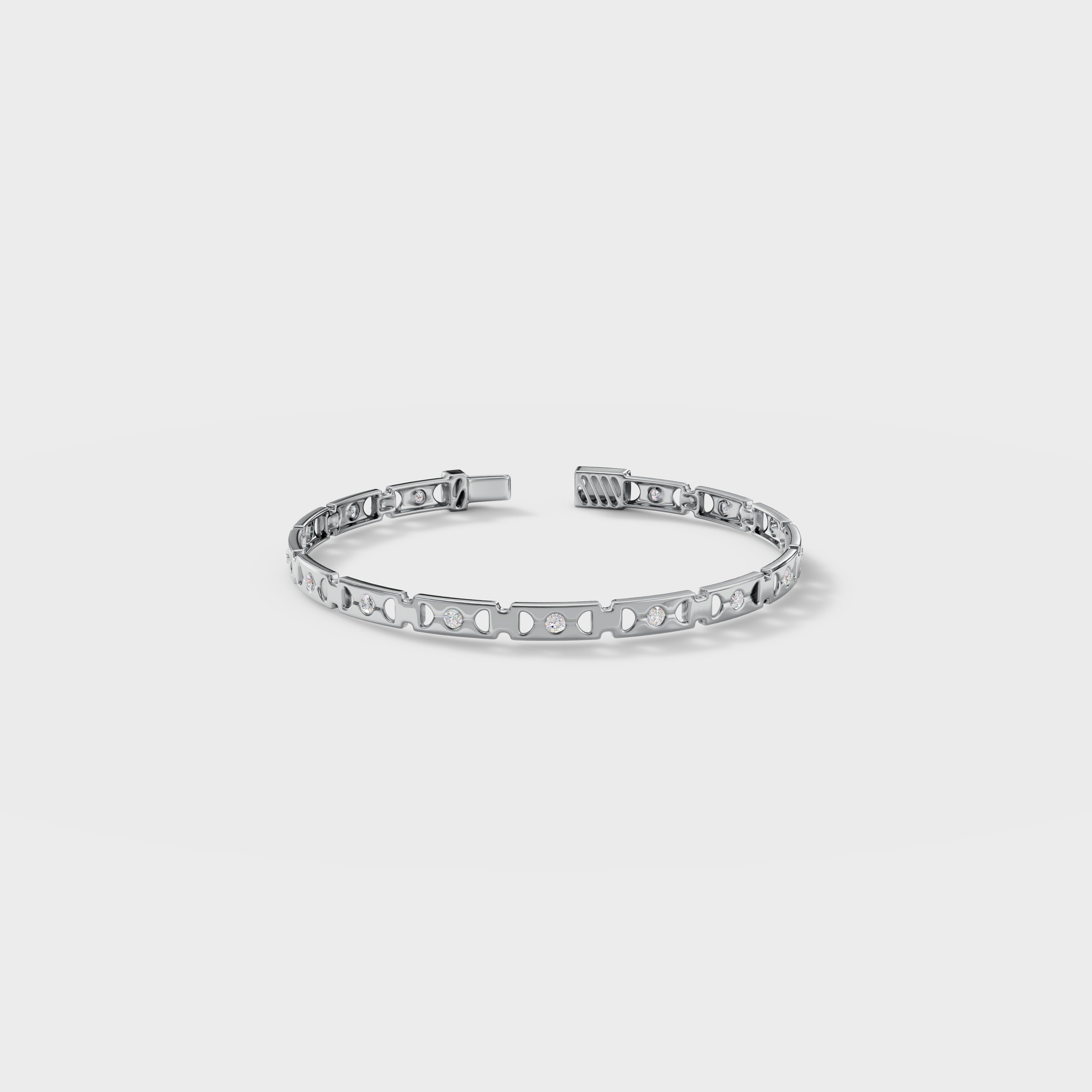 Aurora Round Cut Tennis Bracelet