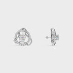 Modern Diamond 2 in 1 Earrings