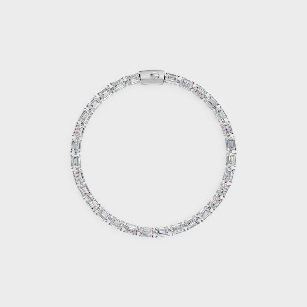 Classic Emerald Cut Diamond Bracelet