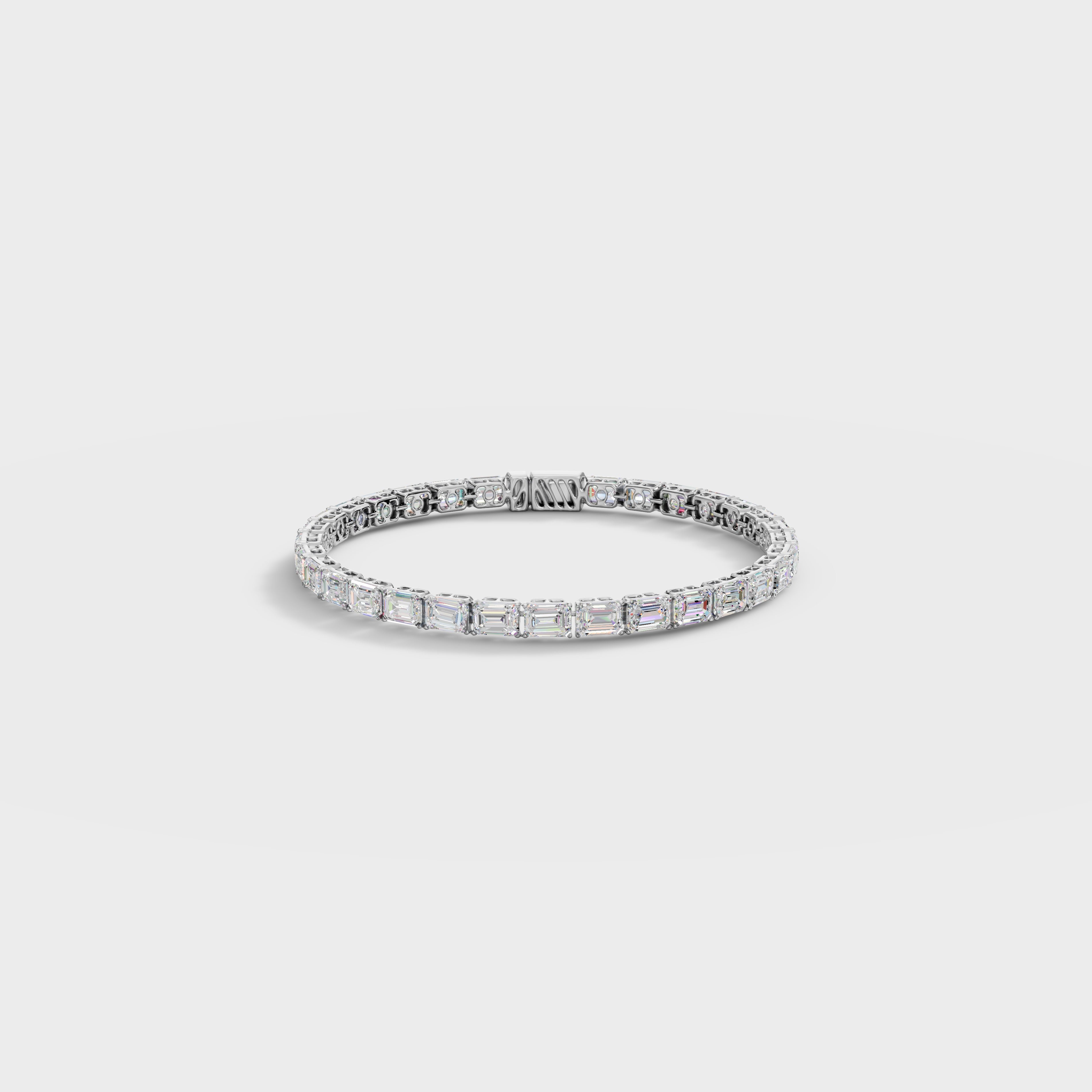 Classic Emerald Cut Diamond Bracelet