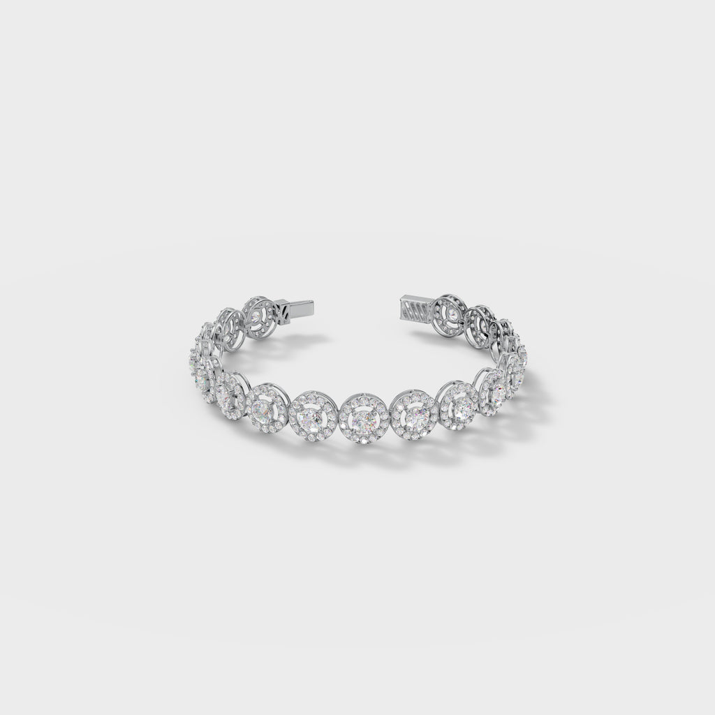 Halo Diamond Bracelet