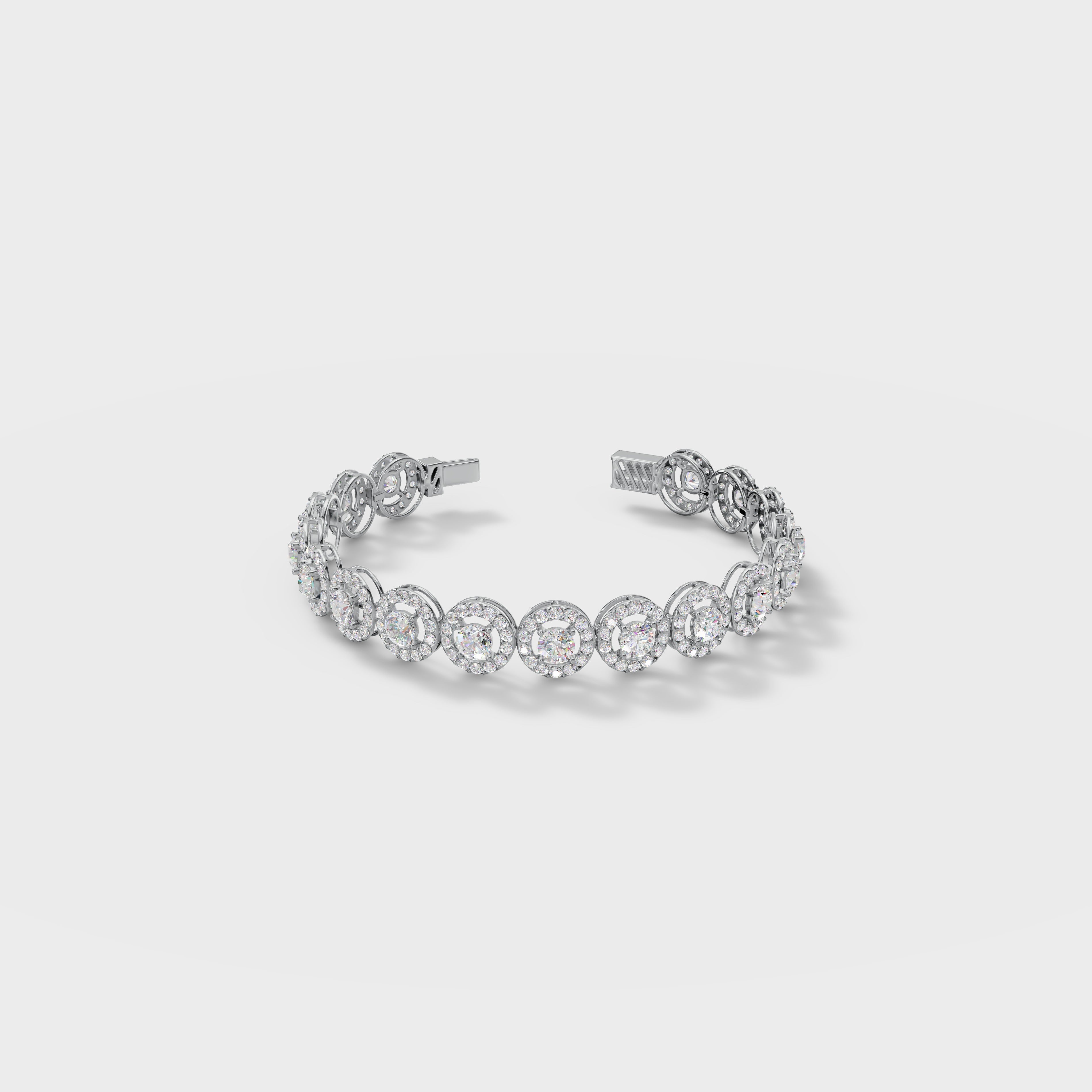 Halo Diamond Bracelet
