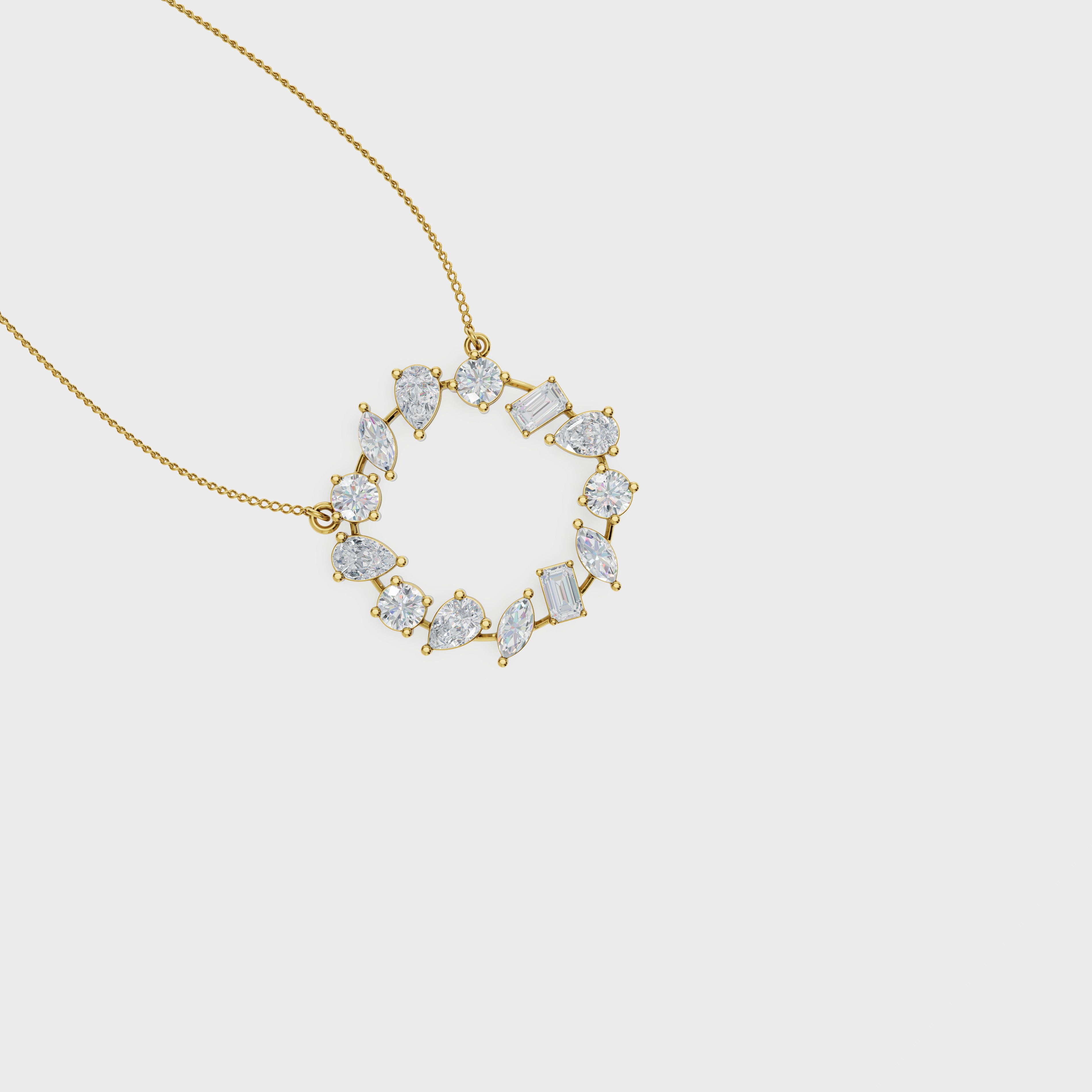 Celestial Orbit Diamond Pendant