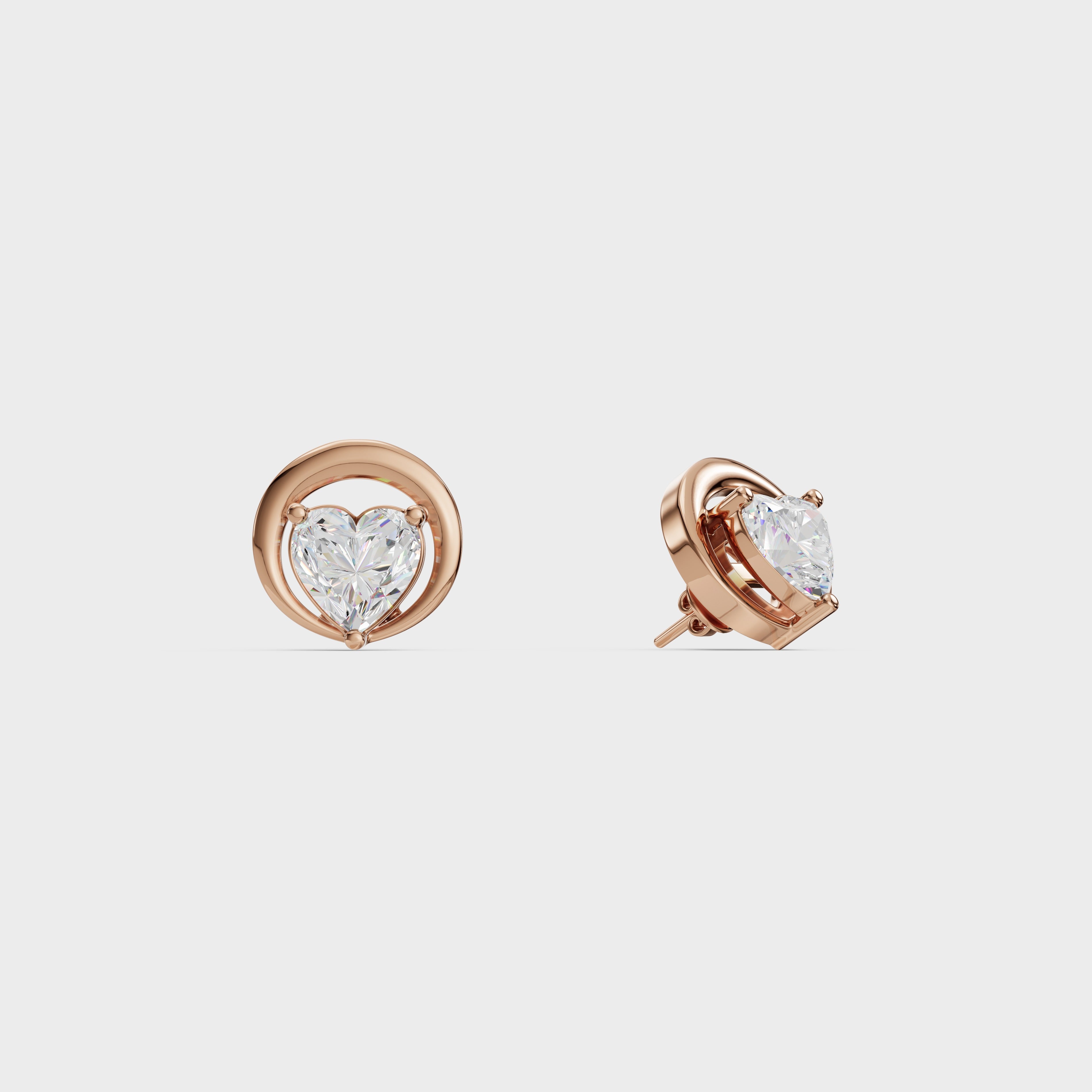 Heart stud