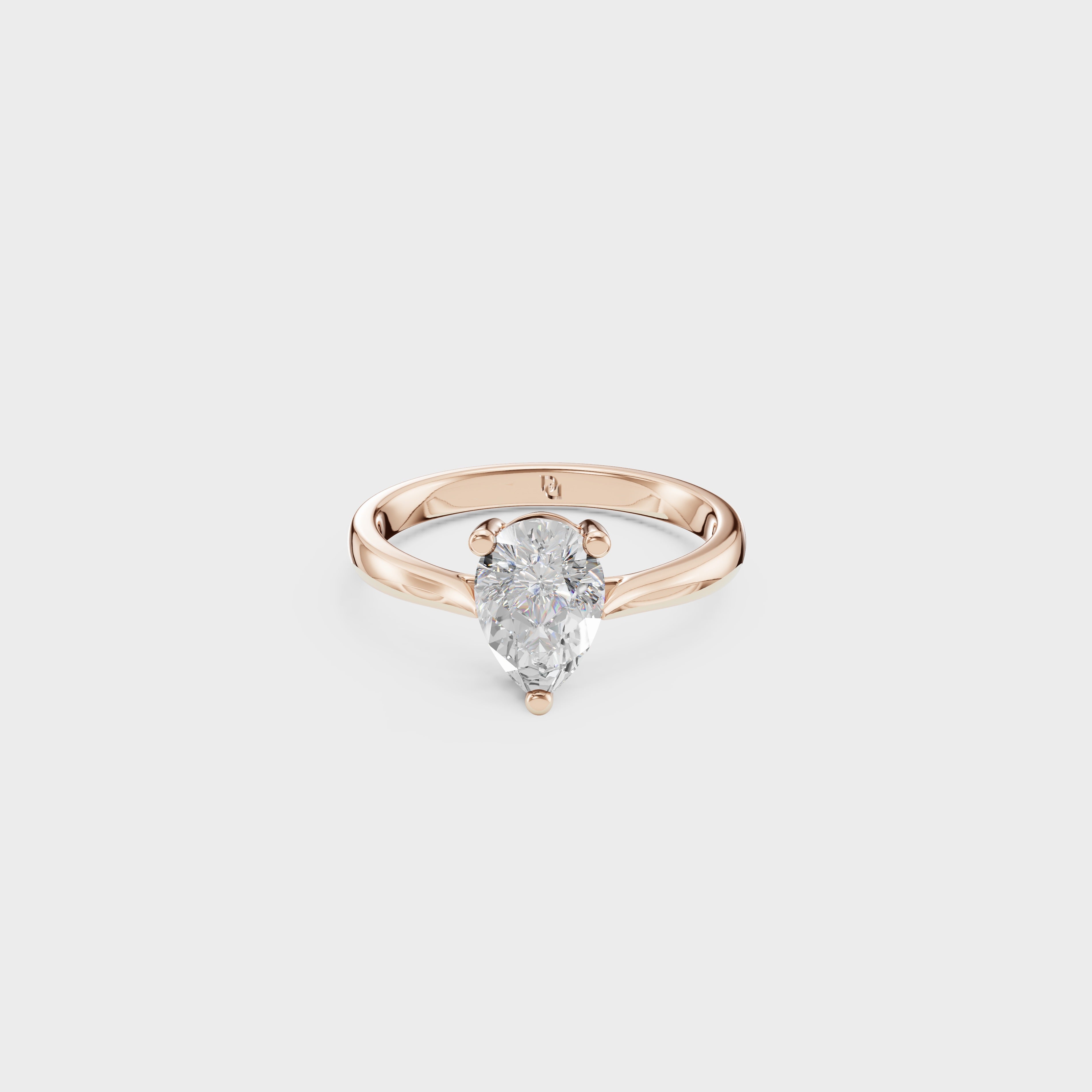Ethereal Pear Ring