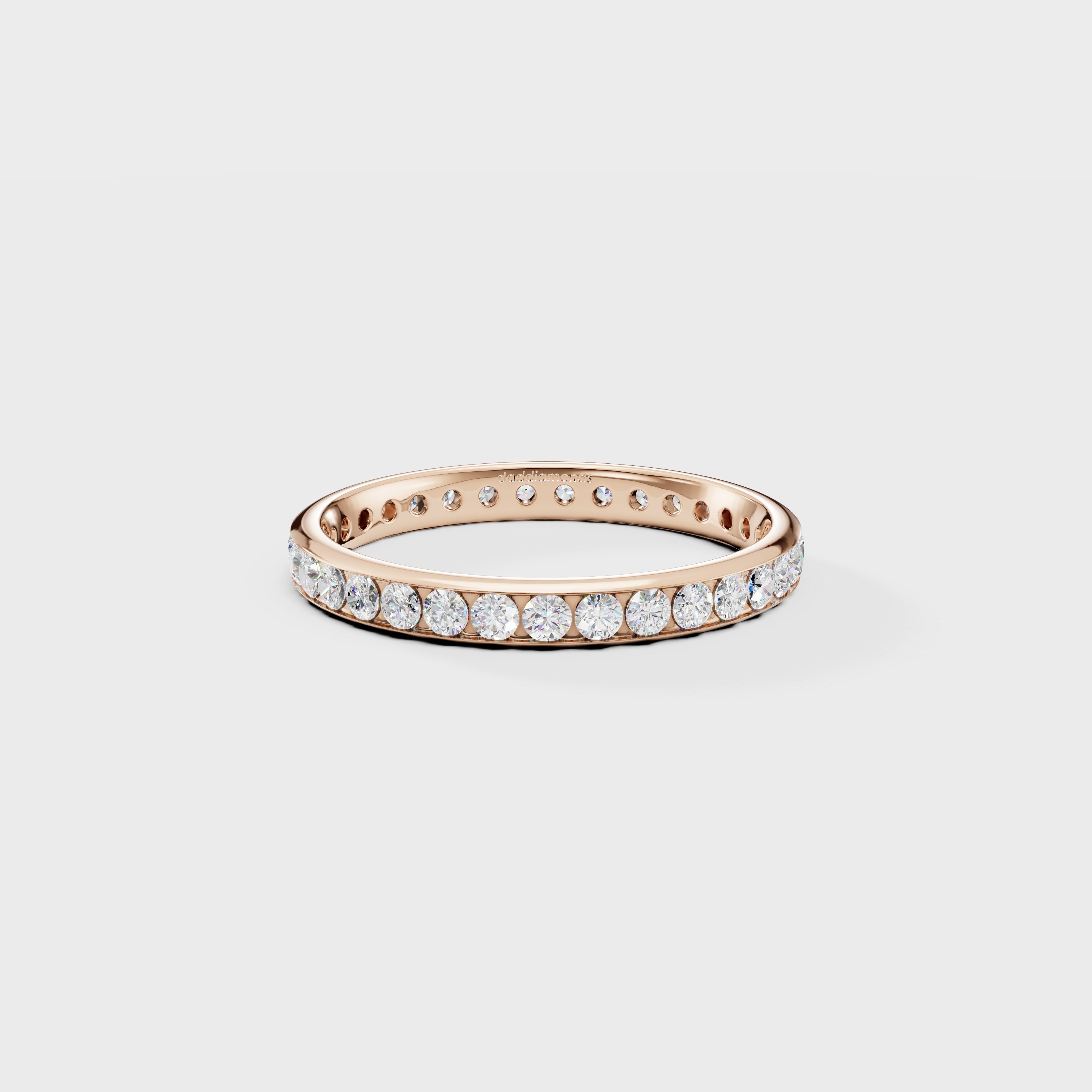 Tabitha Channel Set Eternity Lab Diamond Ring