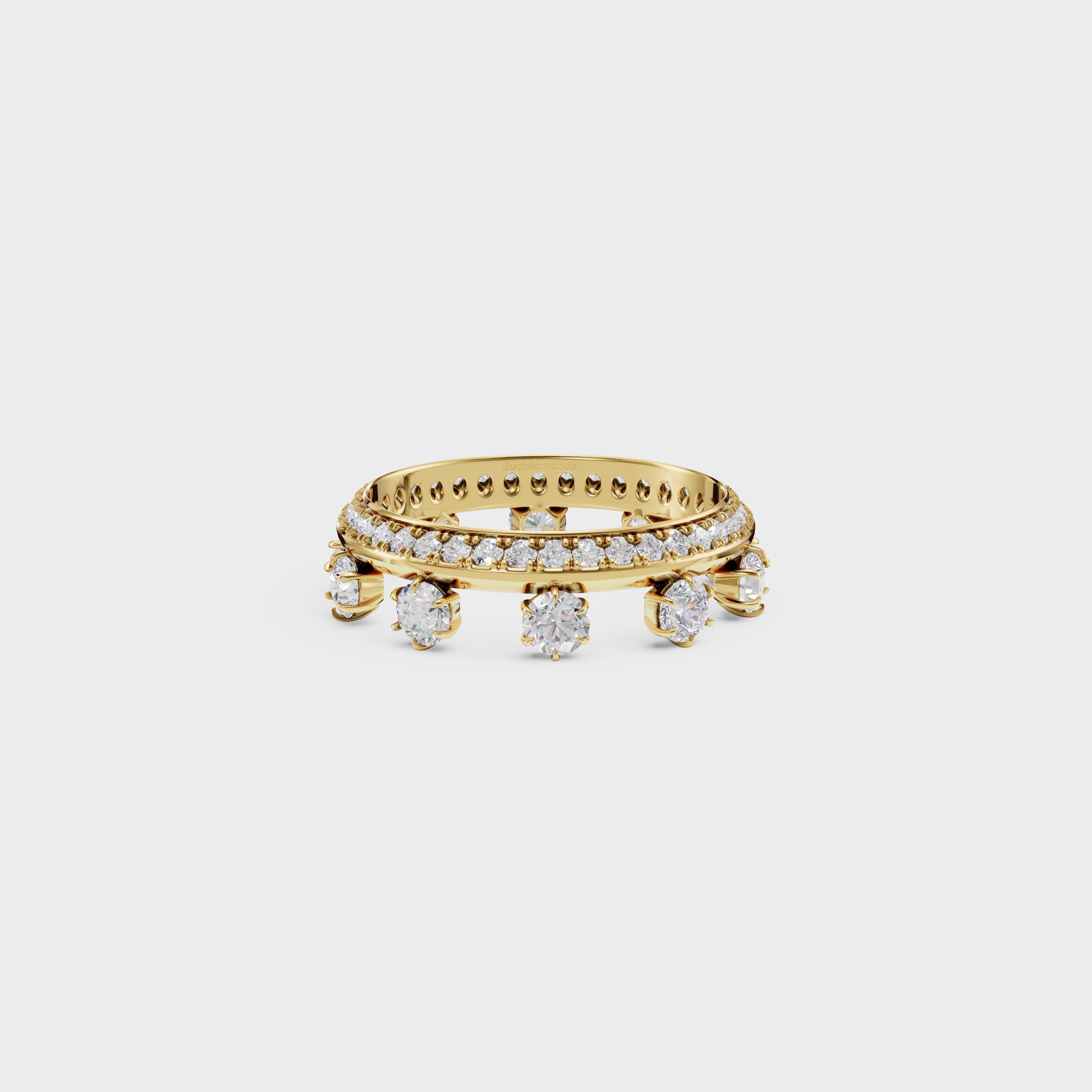 Modern Frame Diamond Ring