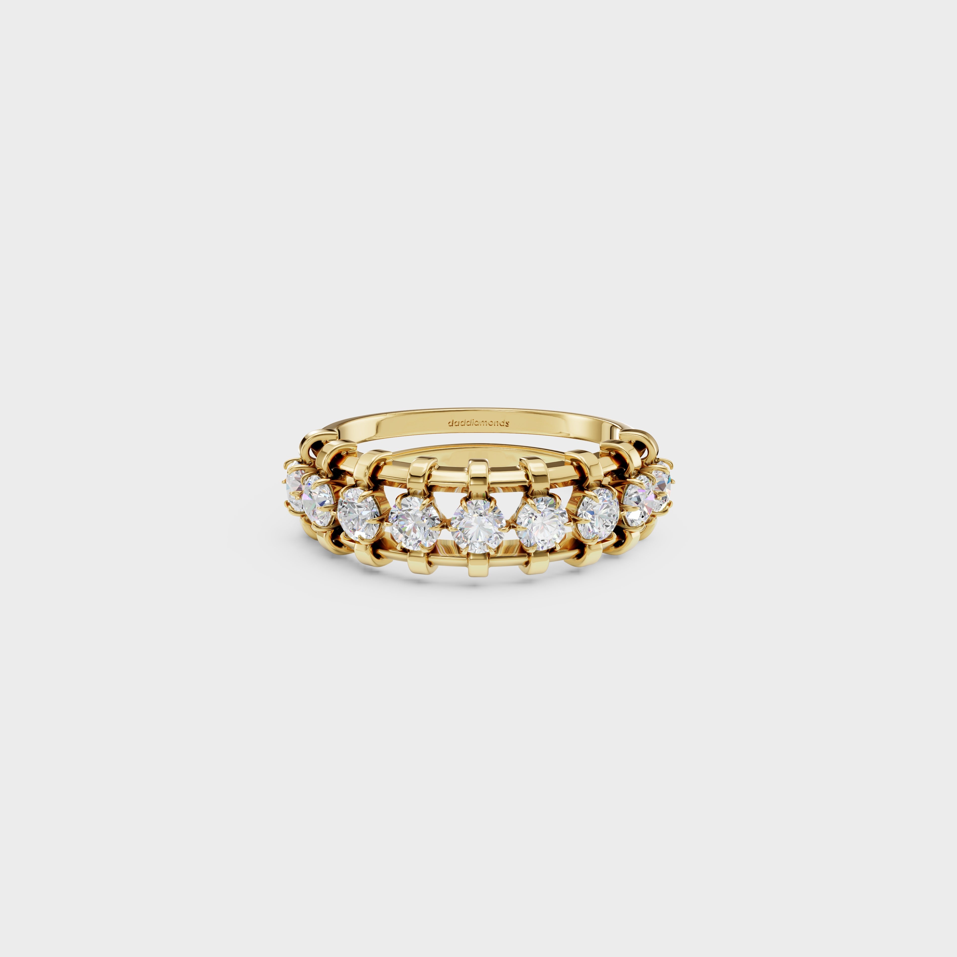 Modern Frame Diamond Ring