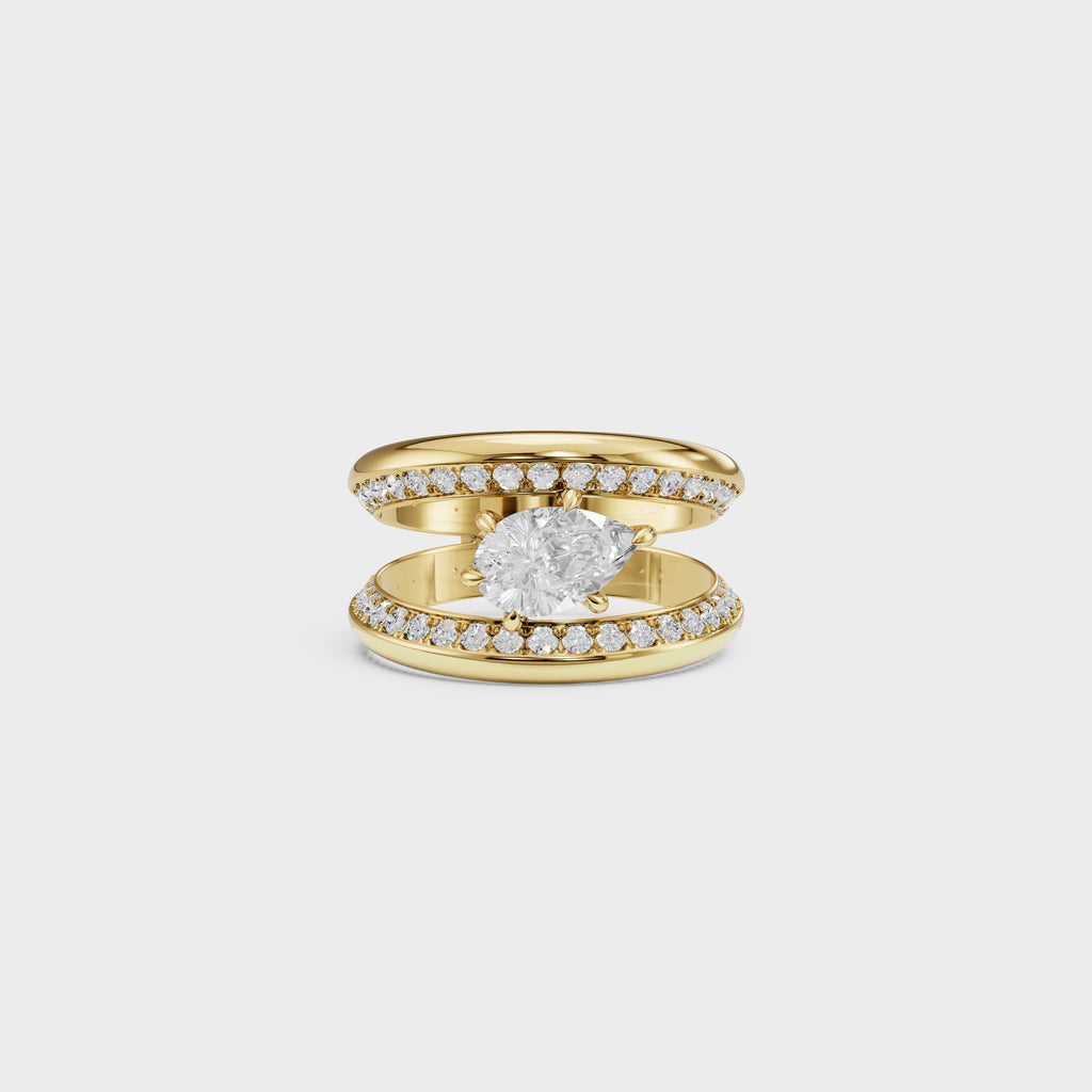 The Celestial Pear Ring