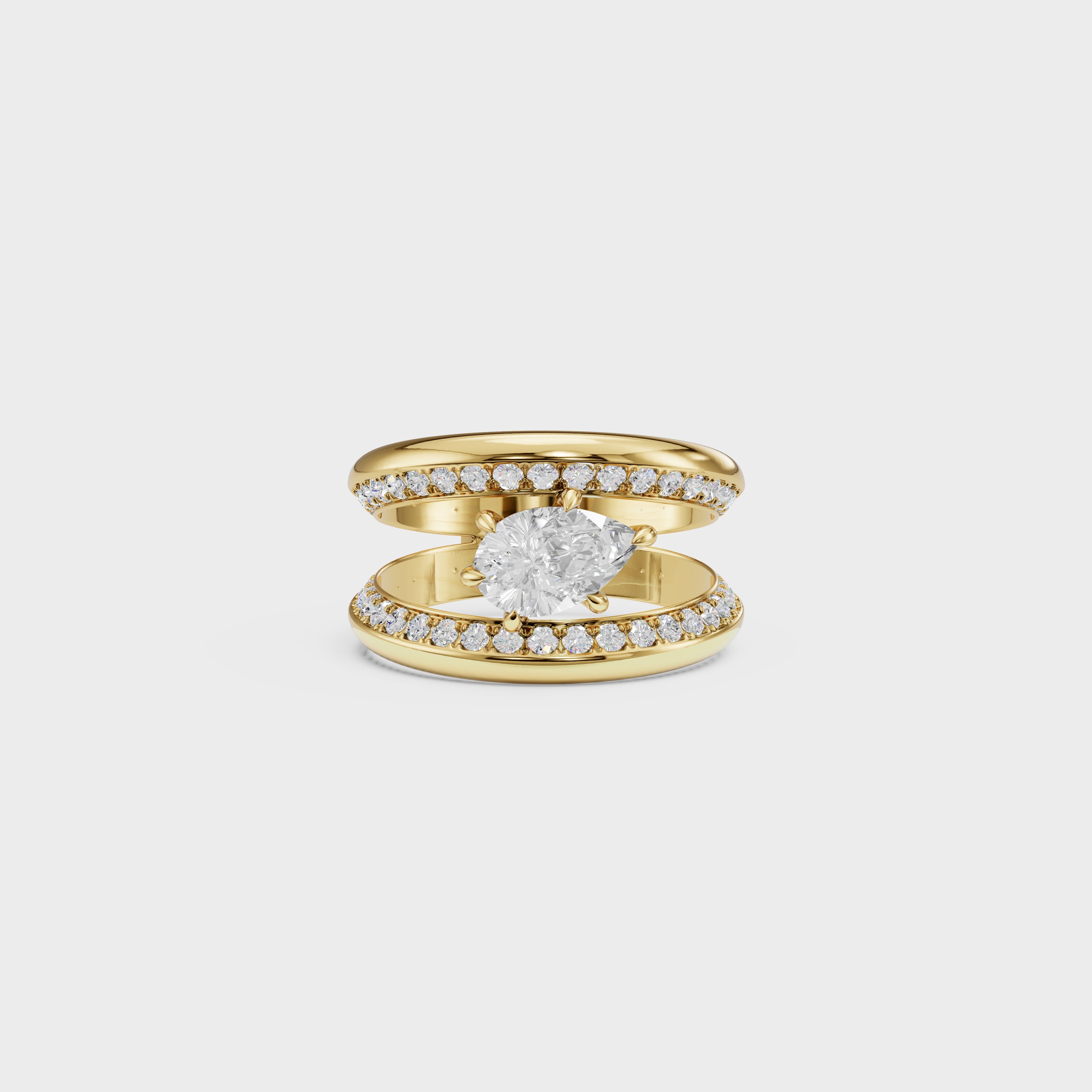 The Celestial Pear Ring