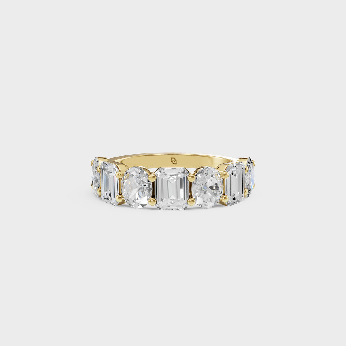 Oval And Emerald Cut Duo Ring