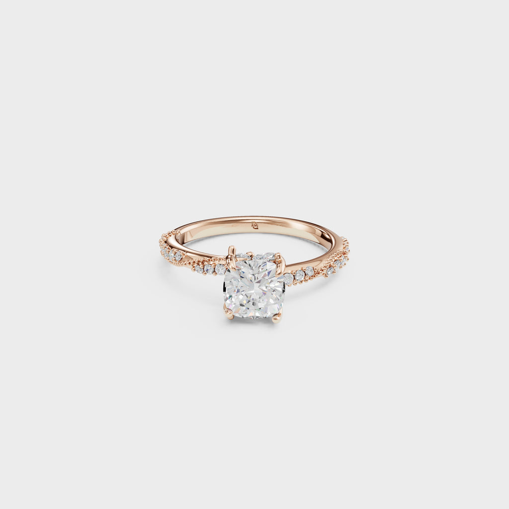 Petite Diamond Engagement ring