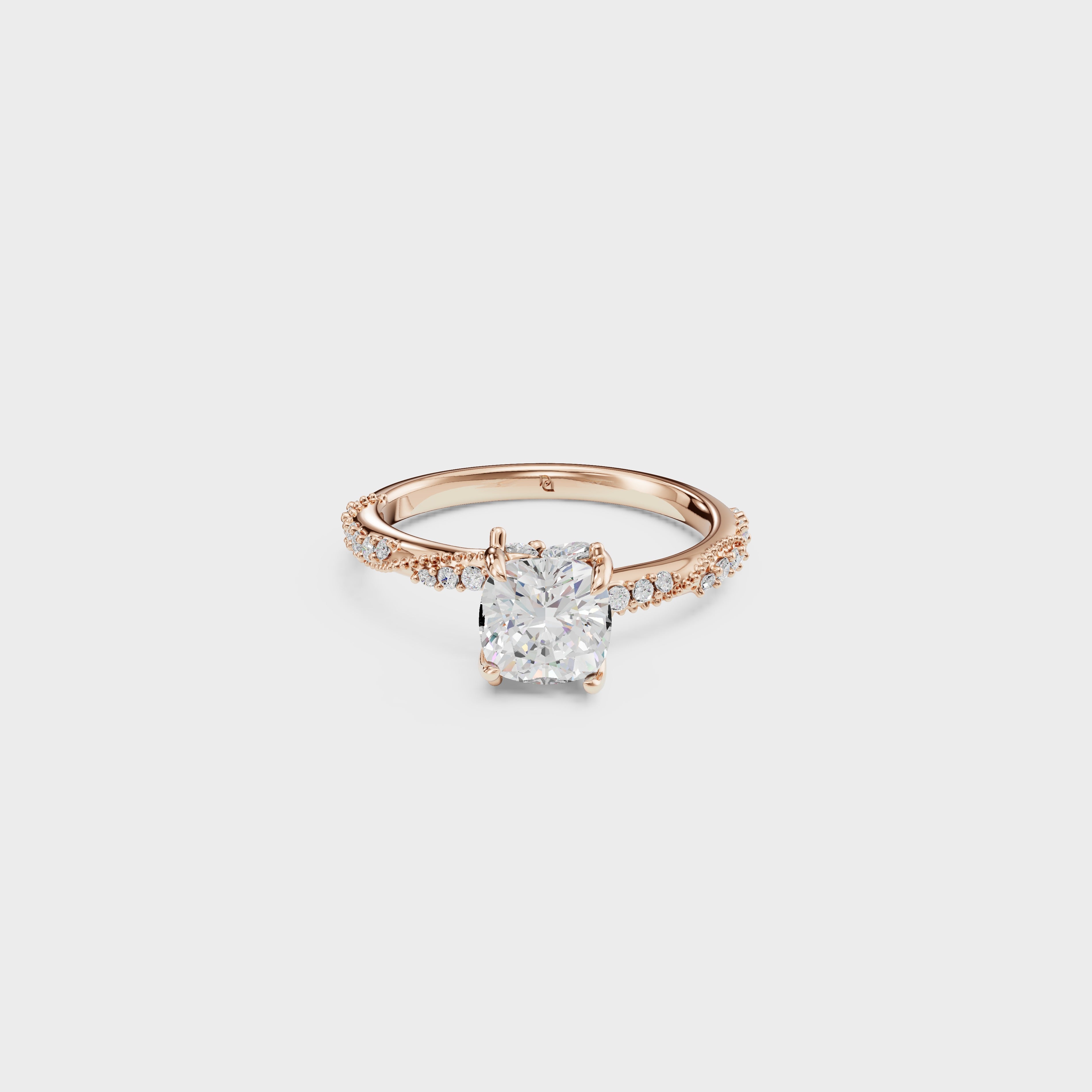 Petite Diamond Engagement ring