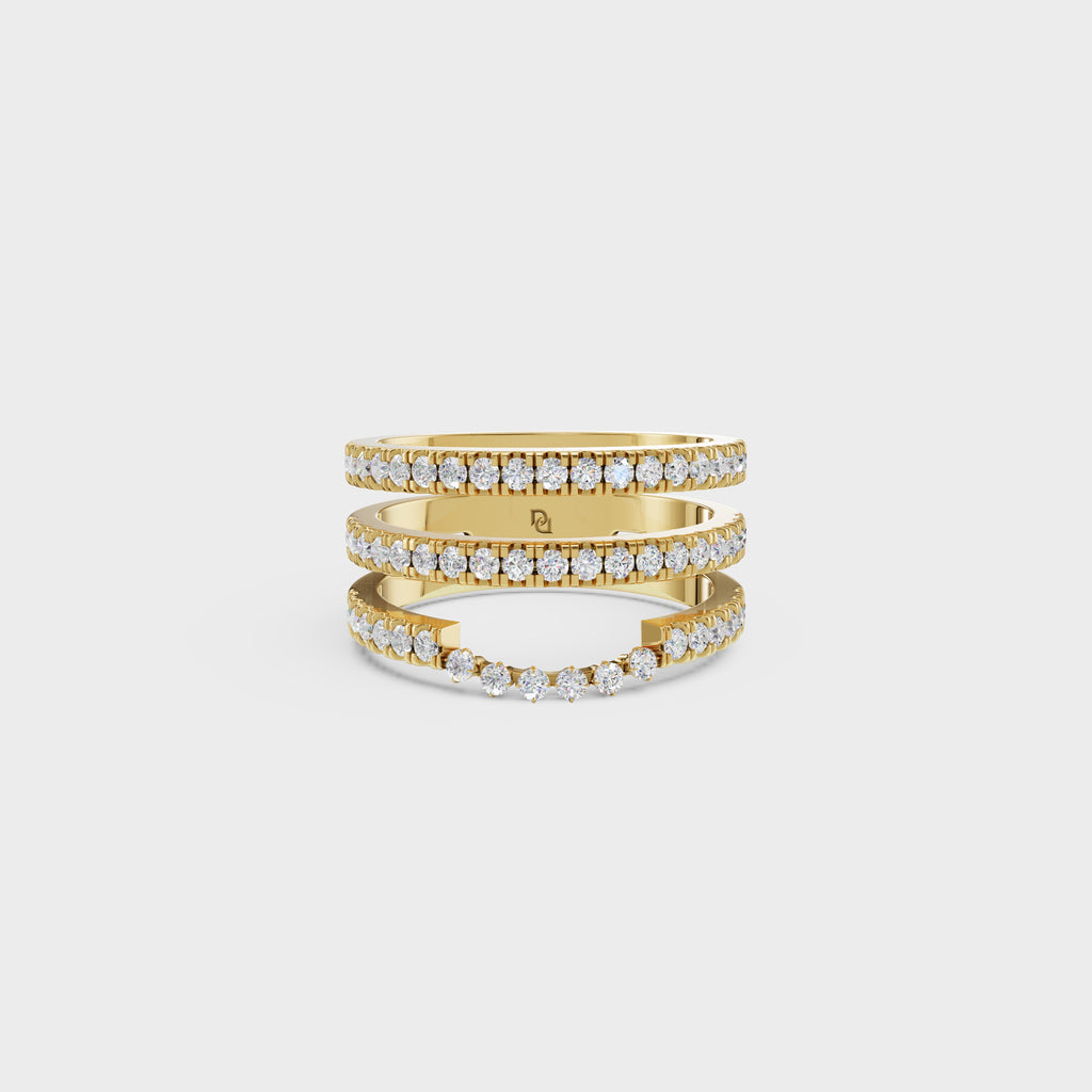 Multi-Row Diamond Ring Set