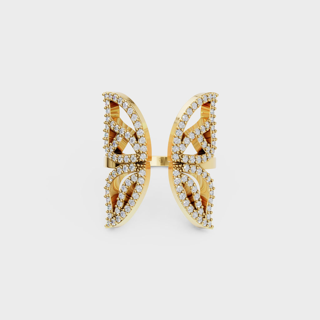 Blush Harmony Butterfly Diamond Ring