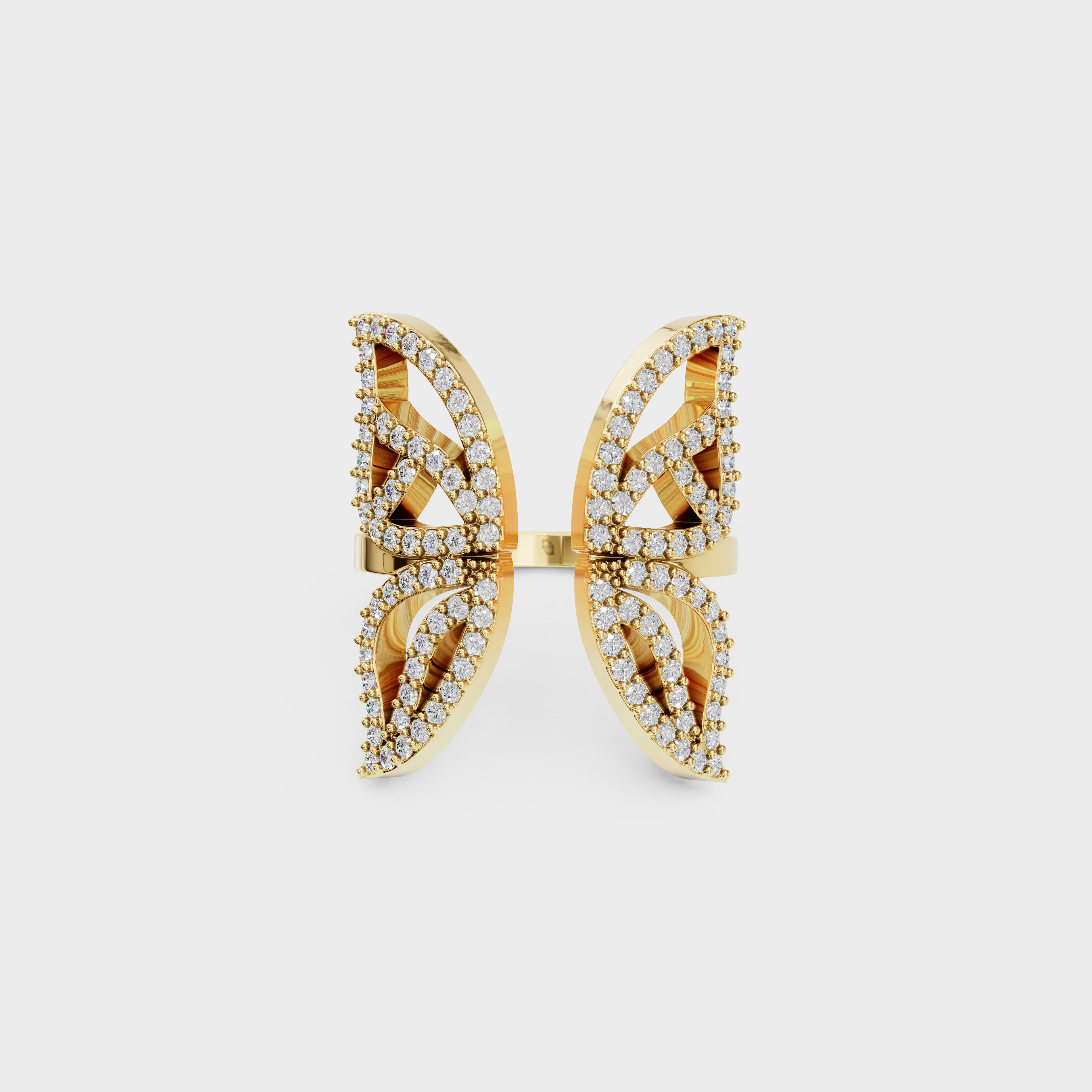 Blush Harmony Butterfly Diamond Ring