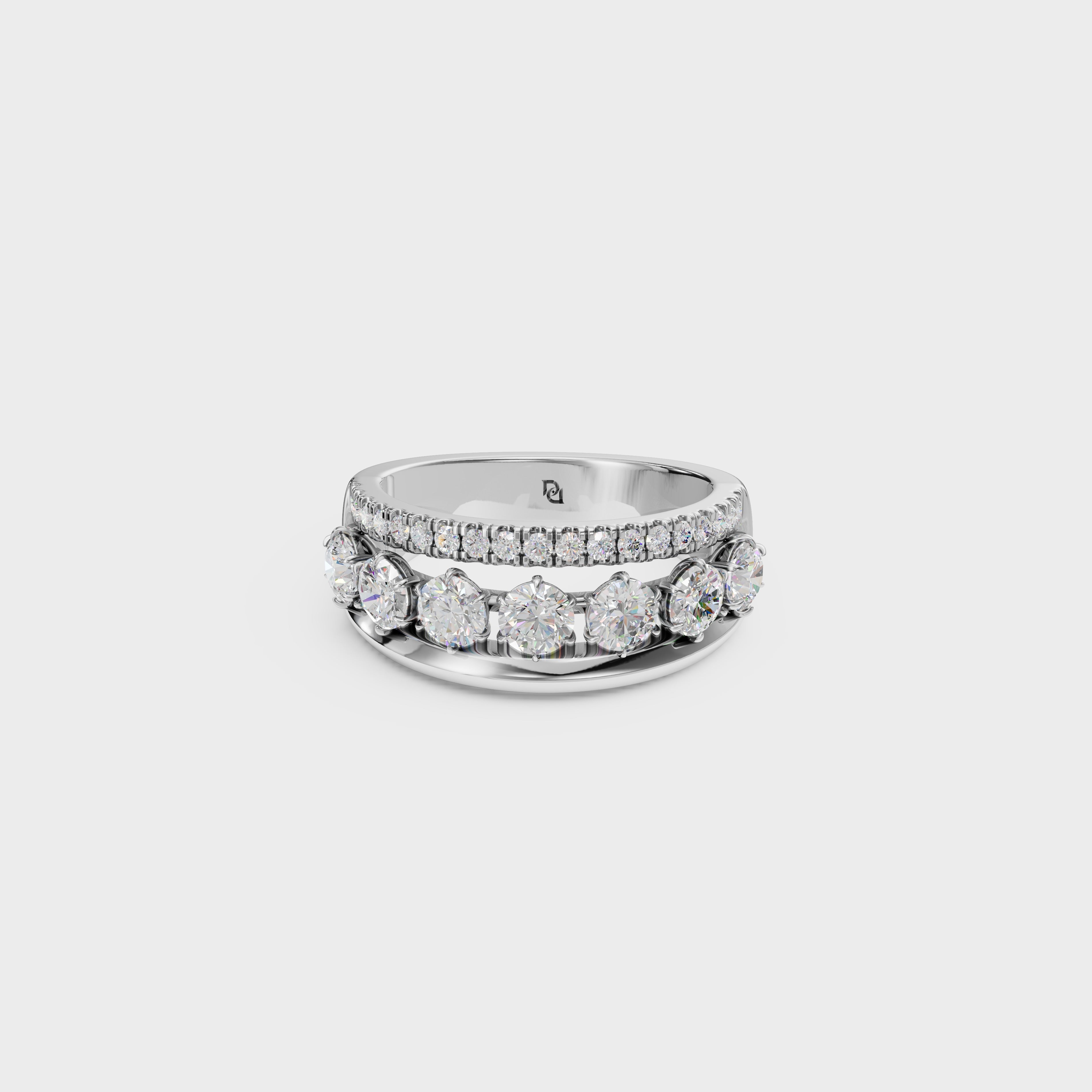 Aura Float Diamond Ring