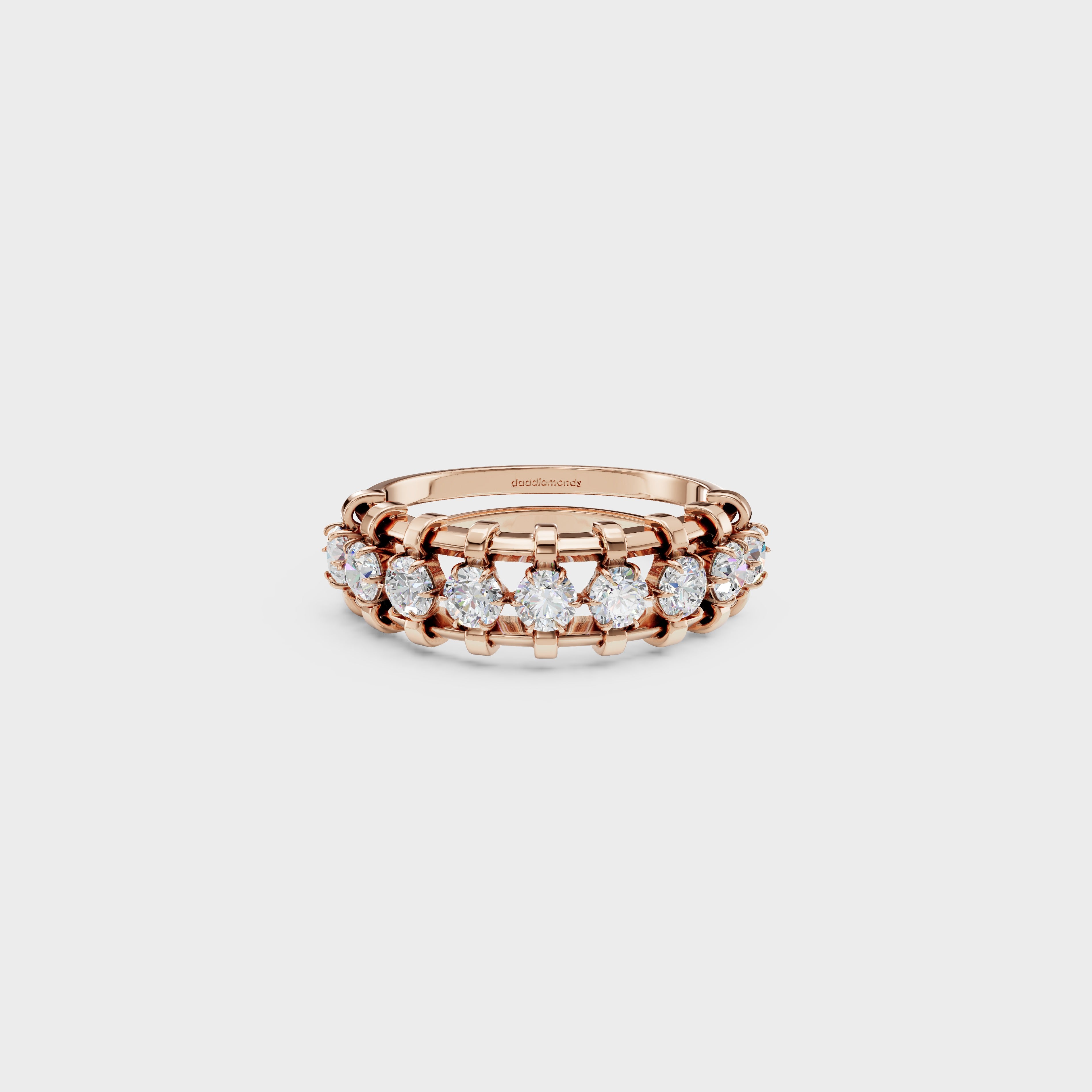 Modern Frame Diamond Ring