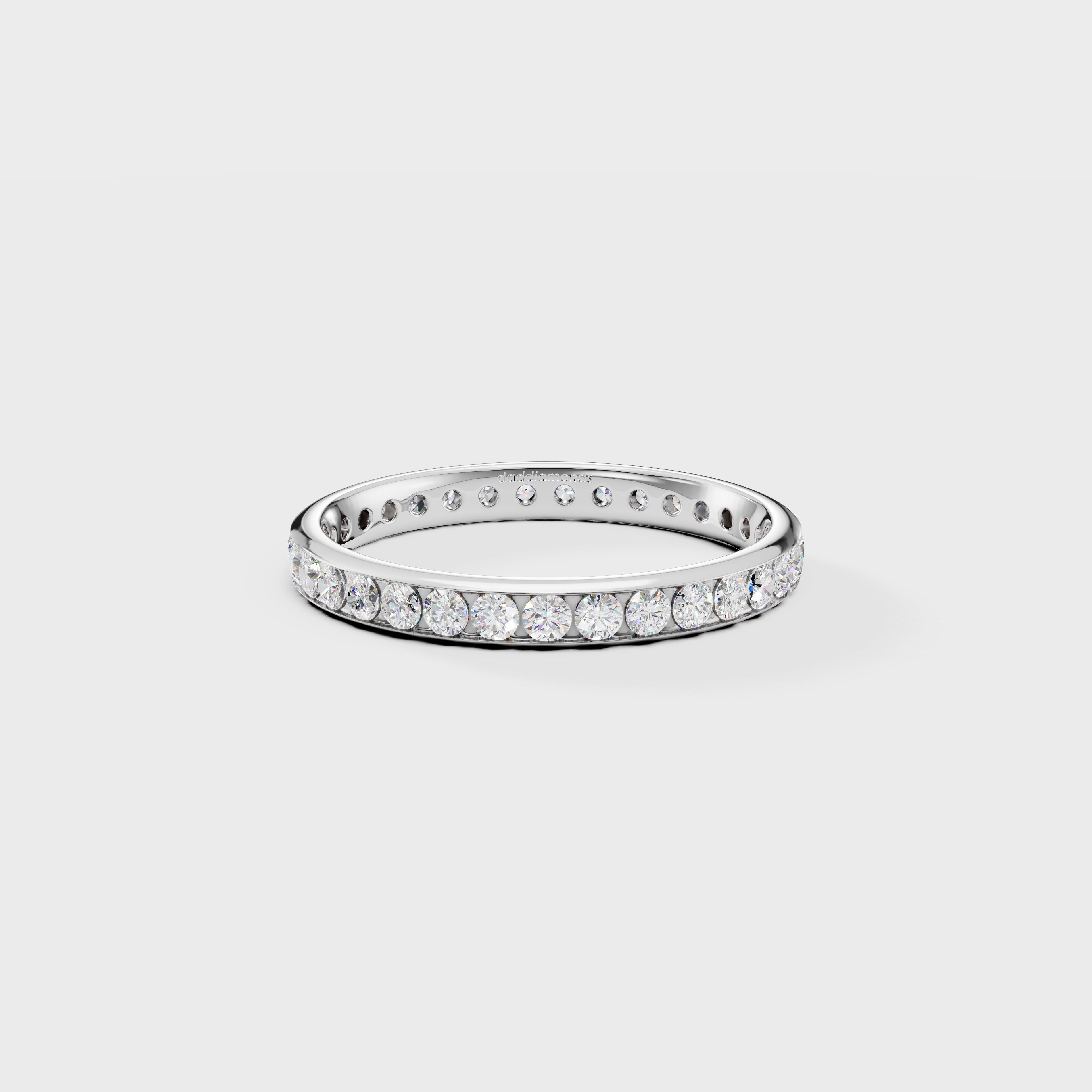 Tabitha Channel Set Eternity Lab Diamond Ring