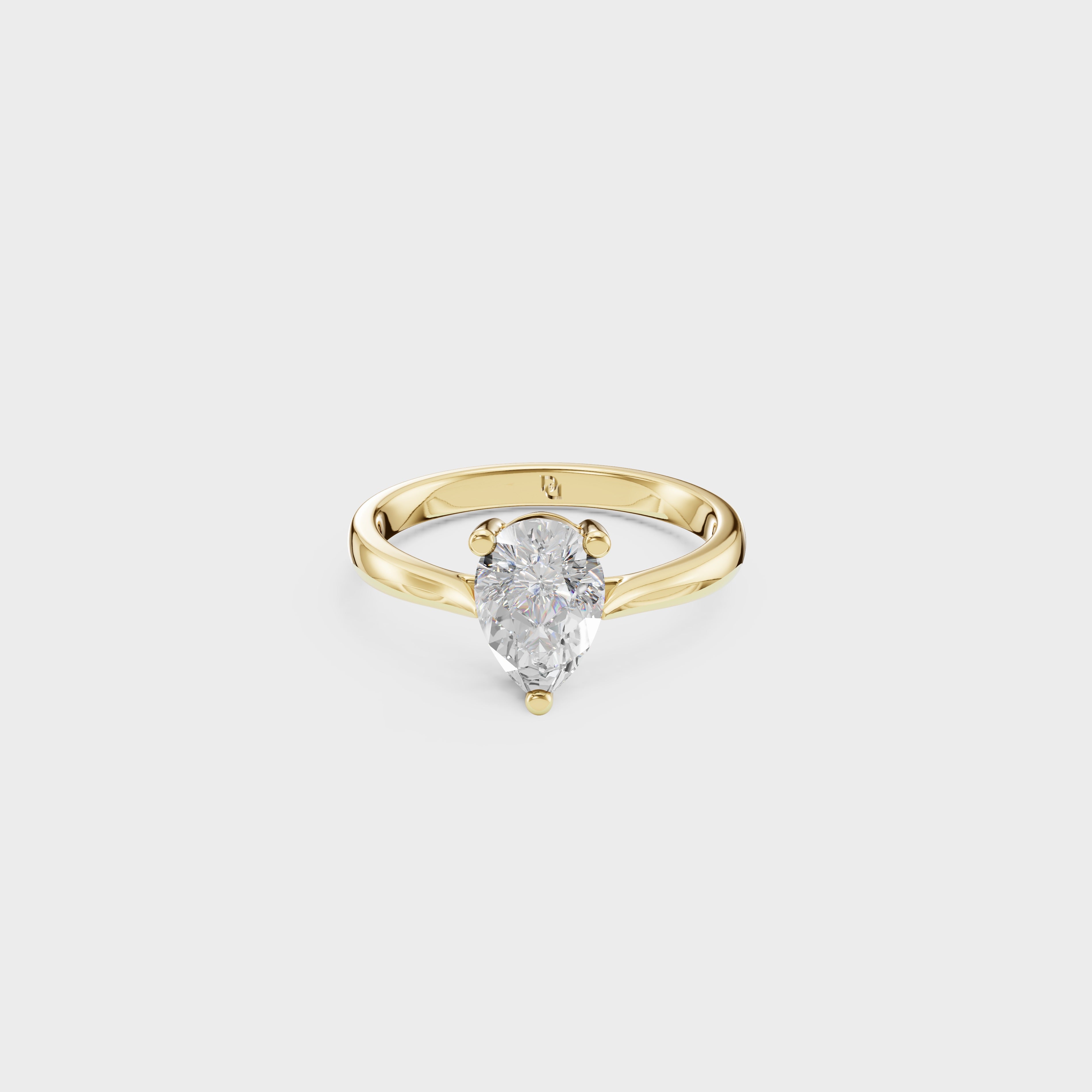 Ethereal Pear Ring