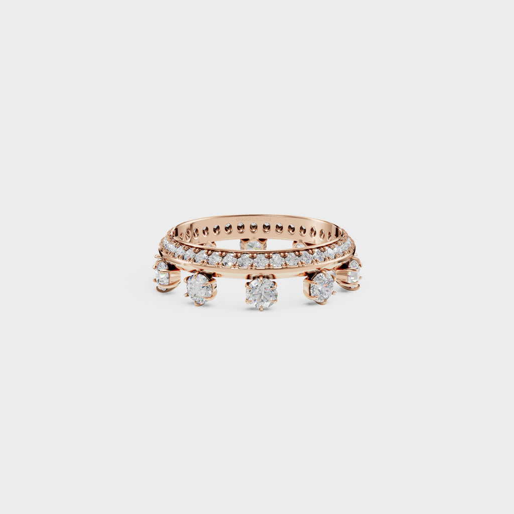 Modern Frame Diamond Ring