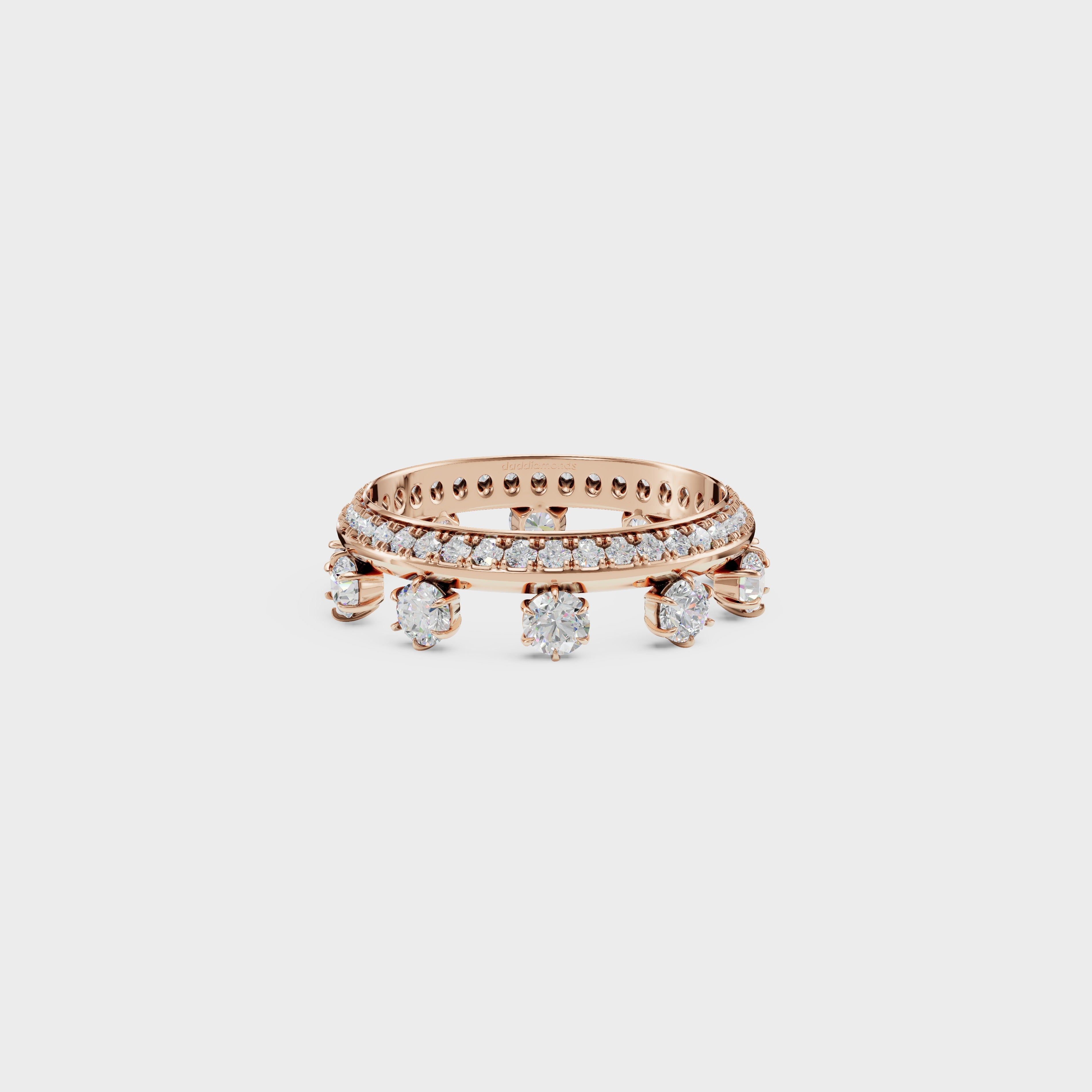 Modern Frame Diamond Ring