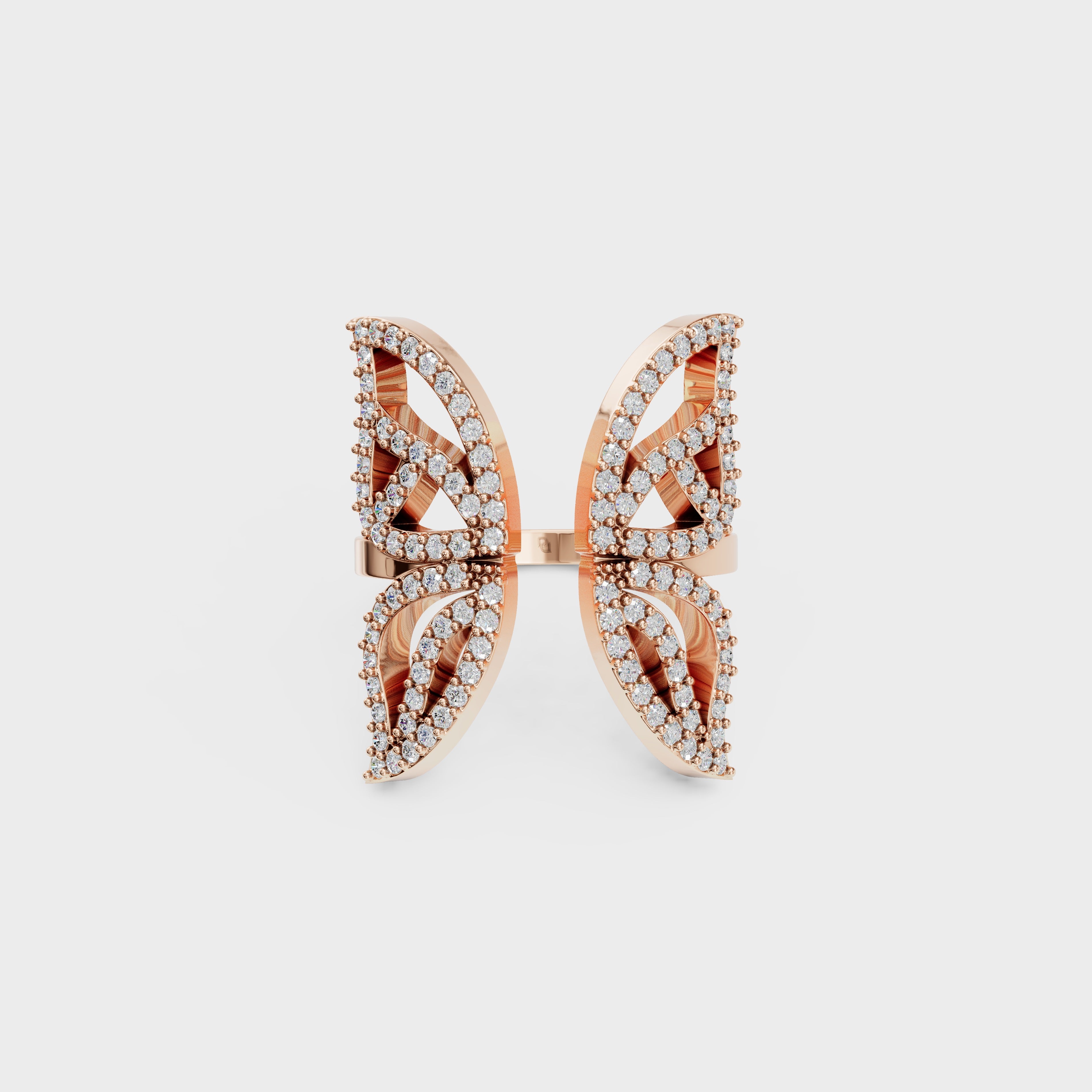 Blush Harmony Butterfly Diamond Ring