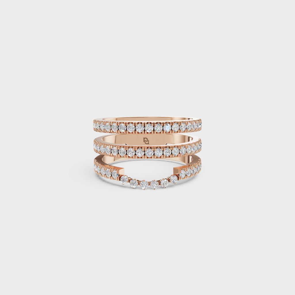 Multi-Row Diamond Ring Set